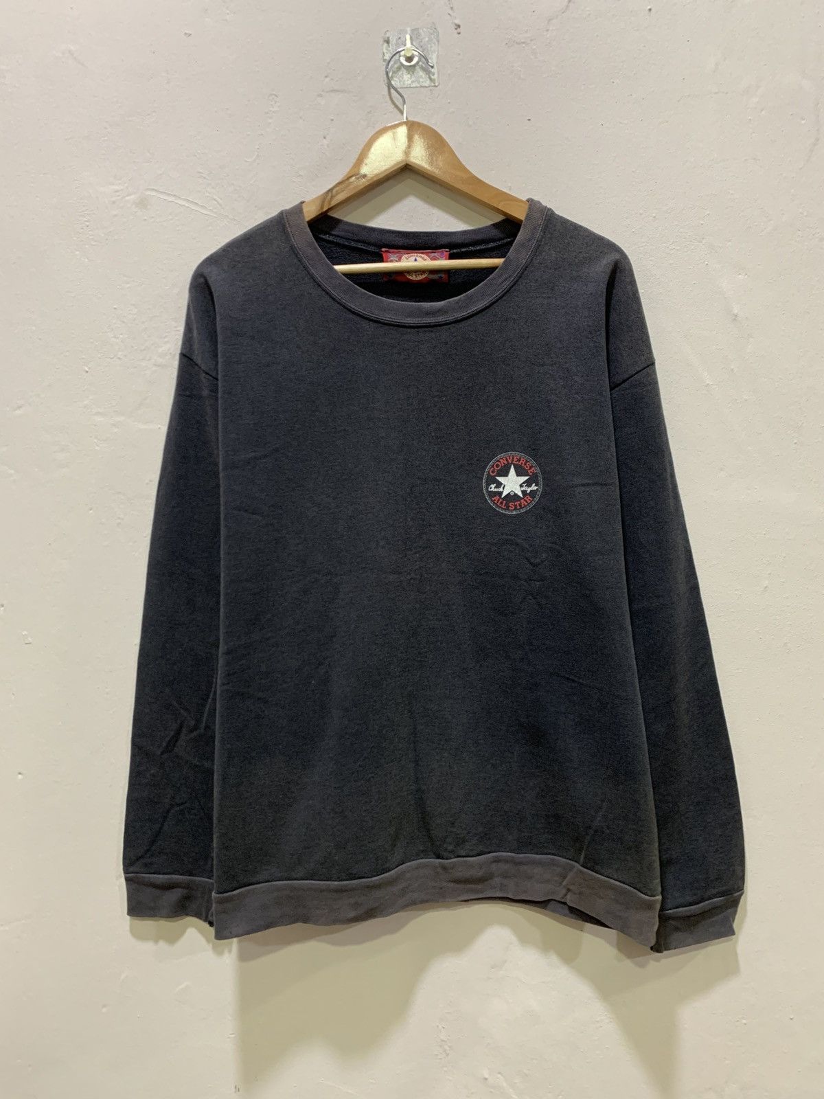 Vintage Vtg 90’s Dennis Rodman Converse Promo Crewneck Black Faded-L Size US L / EU 52-54 / 3 - 2 Thumbnail