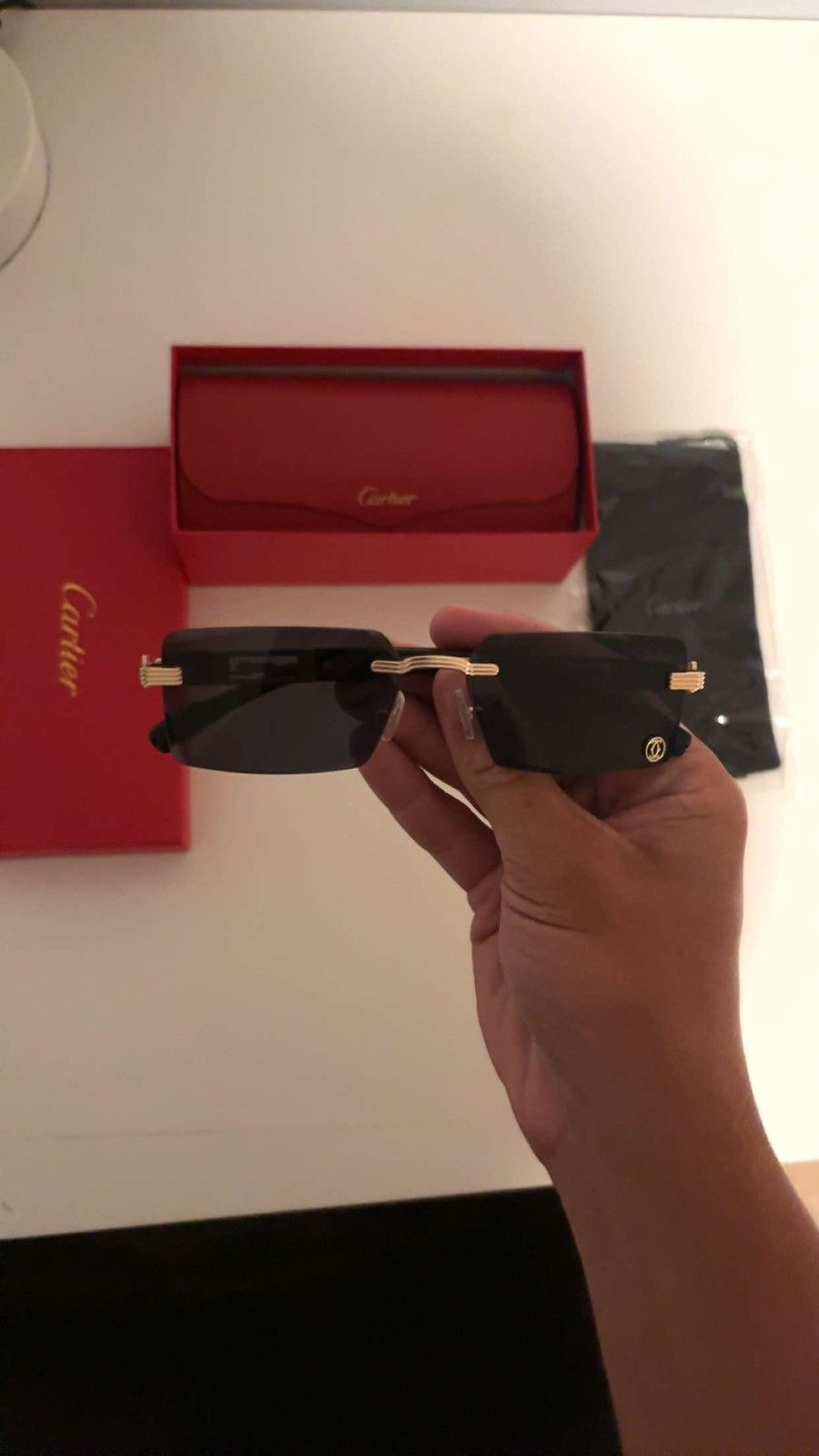 Other Vintage Gold Frame Sunglasses – Cartier Style Size ONE SIZE - 3 Thumbnail