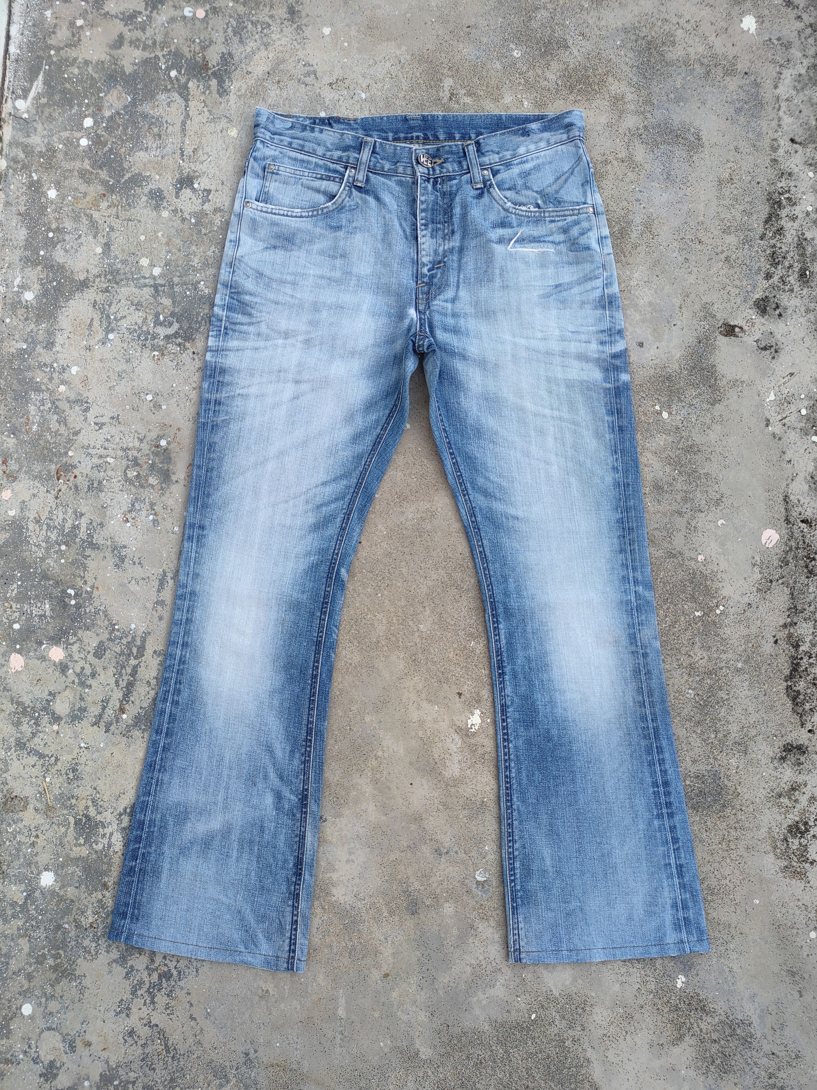 Lee Vintage Lee bootcut ripped faded jeans denim pants Size US 32 / EU 48 - 2 Thumbnail