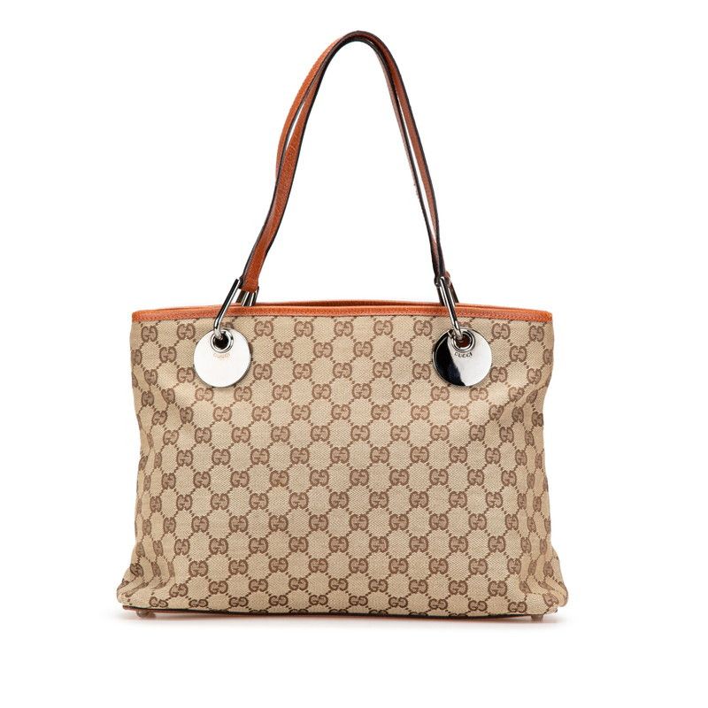 Gucci Gucci GG Canvas Shoulder Bag Canvas Shoulder Bag 120837 in Beige, Women's