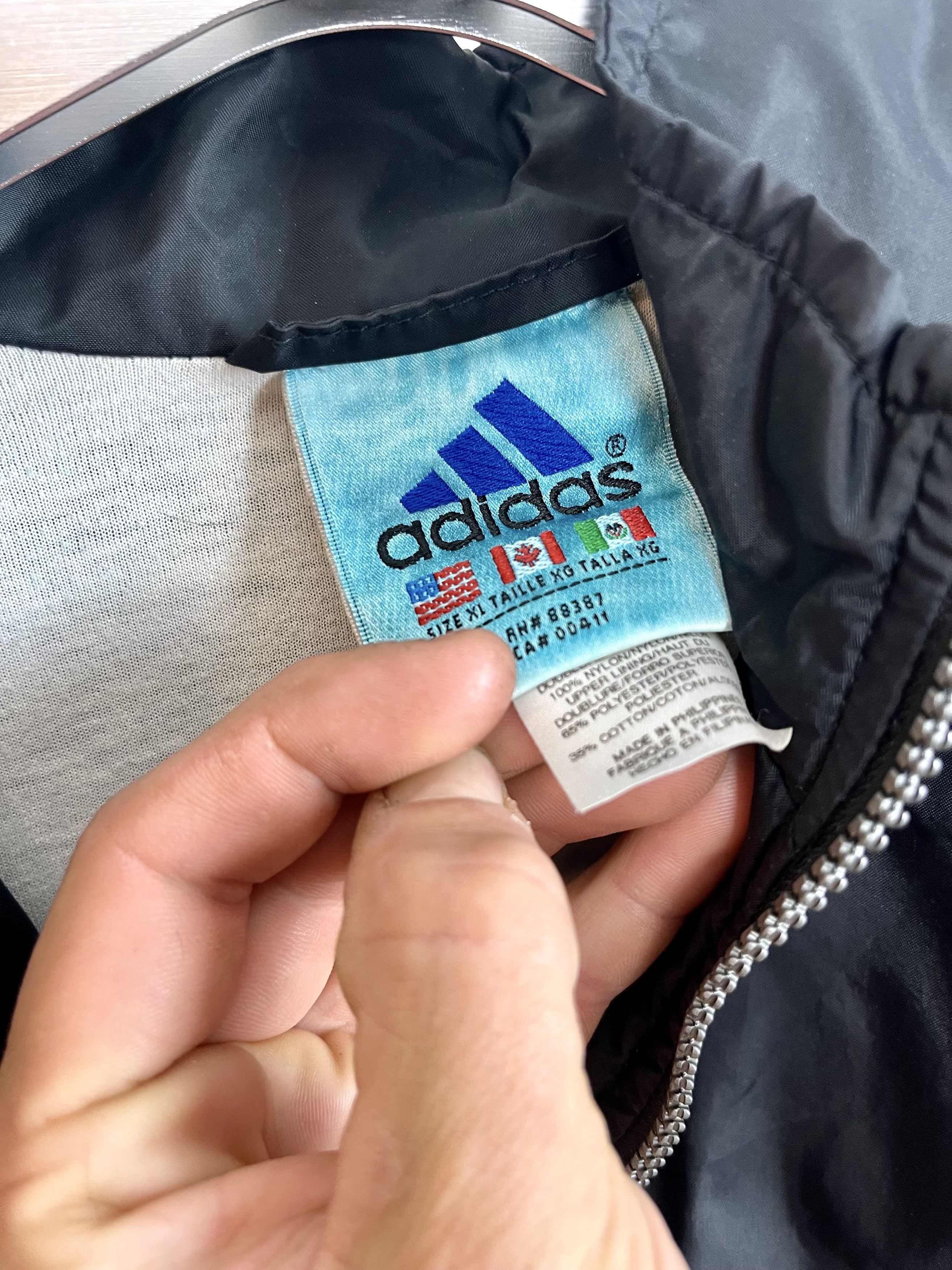 Adidas Vintage Adidas Striped Windbreaker Size US XL / EU 56 / 4 - 2 Thumbnail
