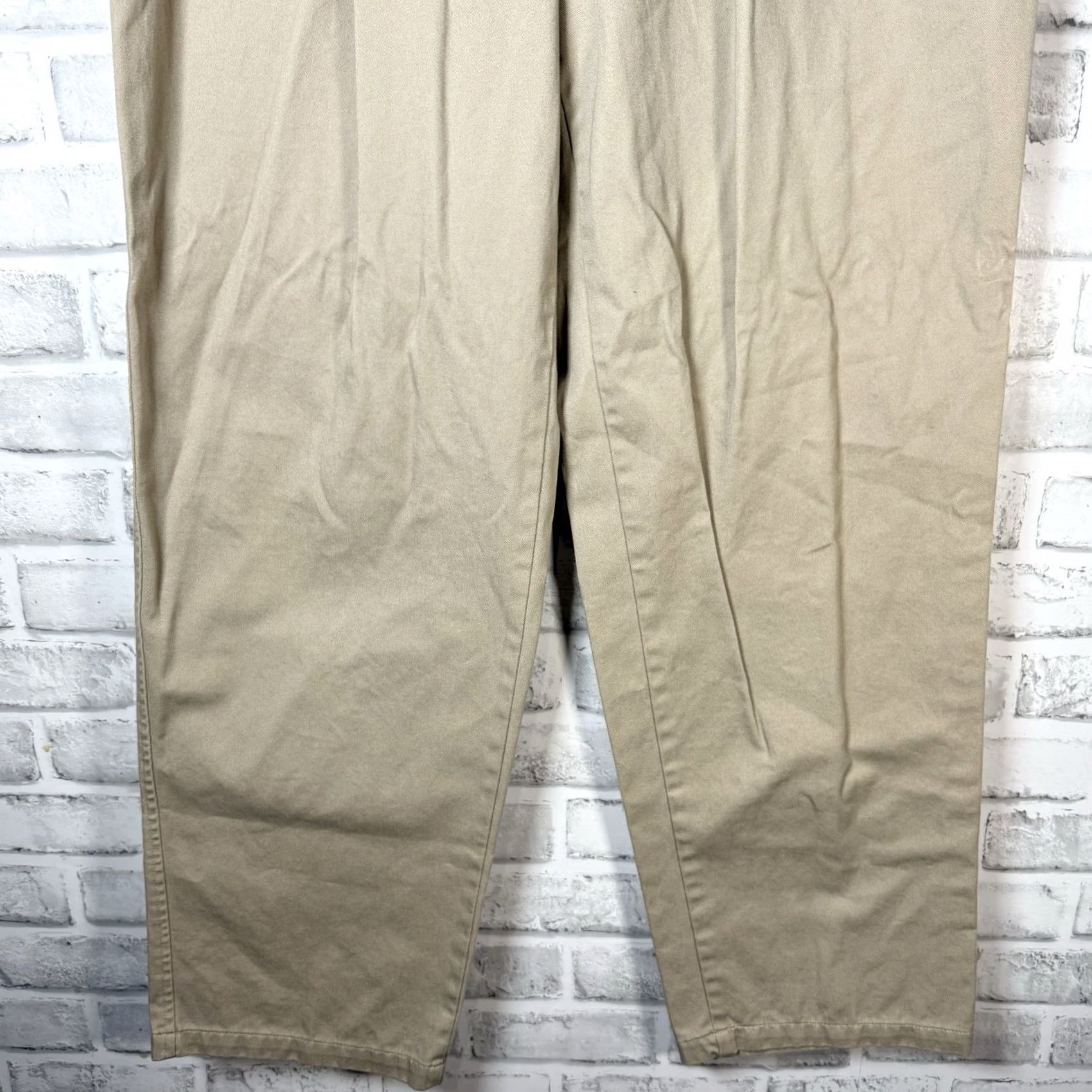 Evergreen Evergreen Beige 100% Cotton Casual Pants Mens Size 34x32 Chino Size US 34 / EU 50 - 3 Thumbnail