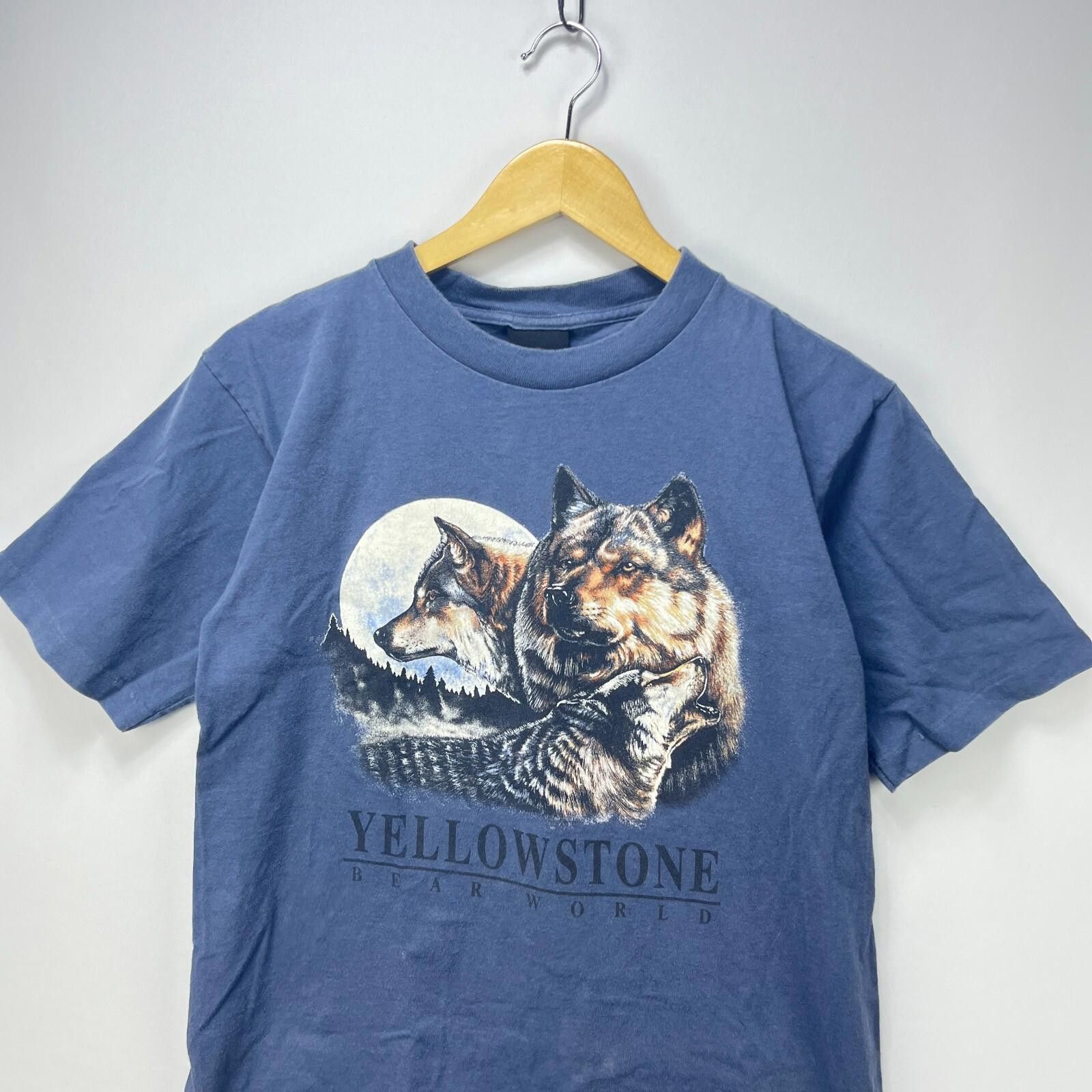 Vintage Vintage Yellowstone Wolf Dog Nature T-Shirt Medium Size US M / EU 48-50 / 2 - 2 Thumbnail