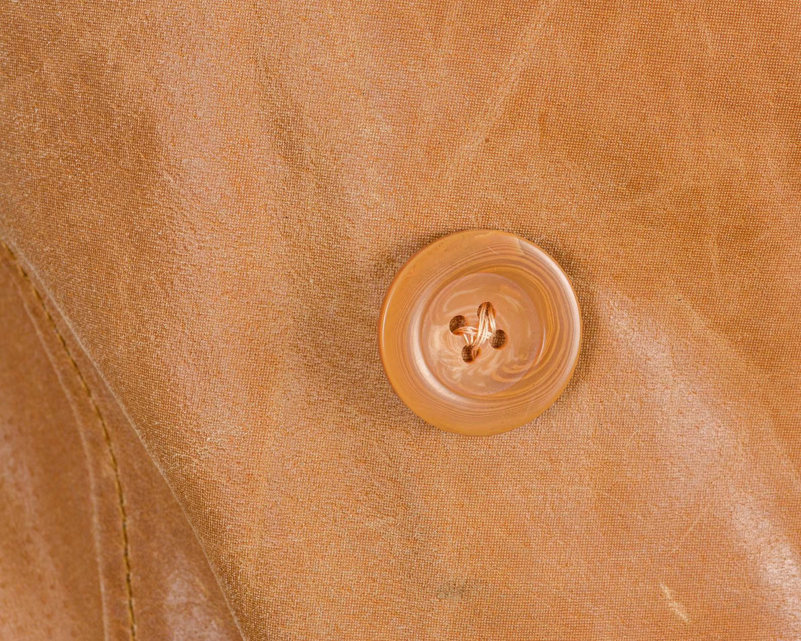 Vintage Reflex Women's Tan M Leather Coat Trench Belted Jacket mac Size M / US 6-8 / IT 42-44 - 6 Thumbnail