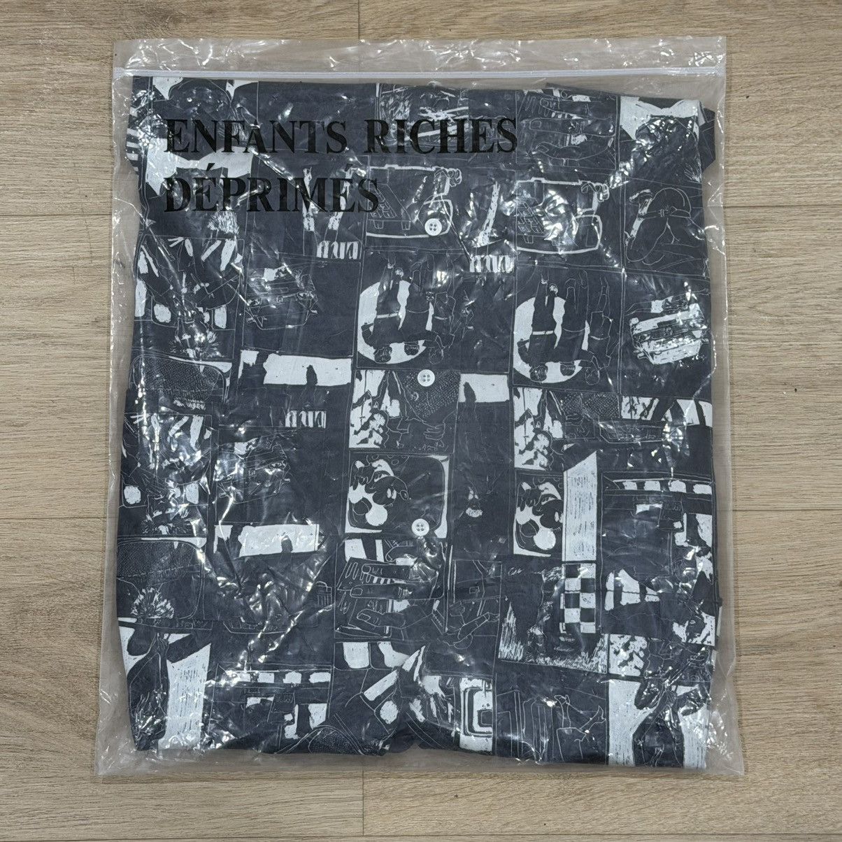 Enfants Riches Deprimes Enfants Riches Deprimes Black Silk Button Up Size US L / EU 52-54 / 3 - 6 Thumbnail