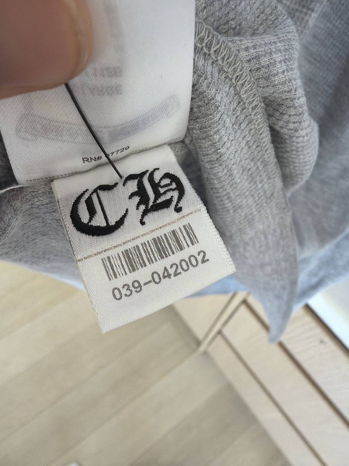 Chrome Hearts Chrome Hearts Grey Thermal Long Sleeve Size US XL / EU 56 / 4 - 8 Thumbnail