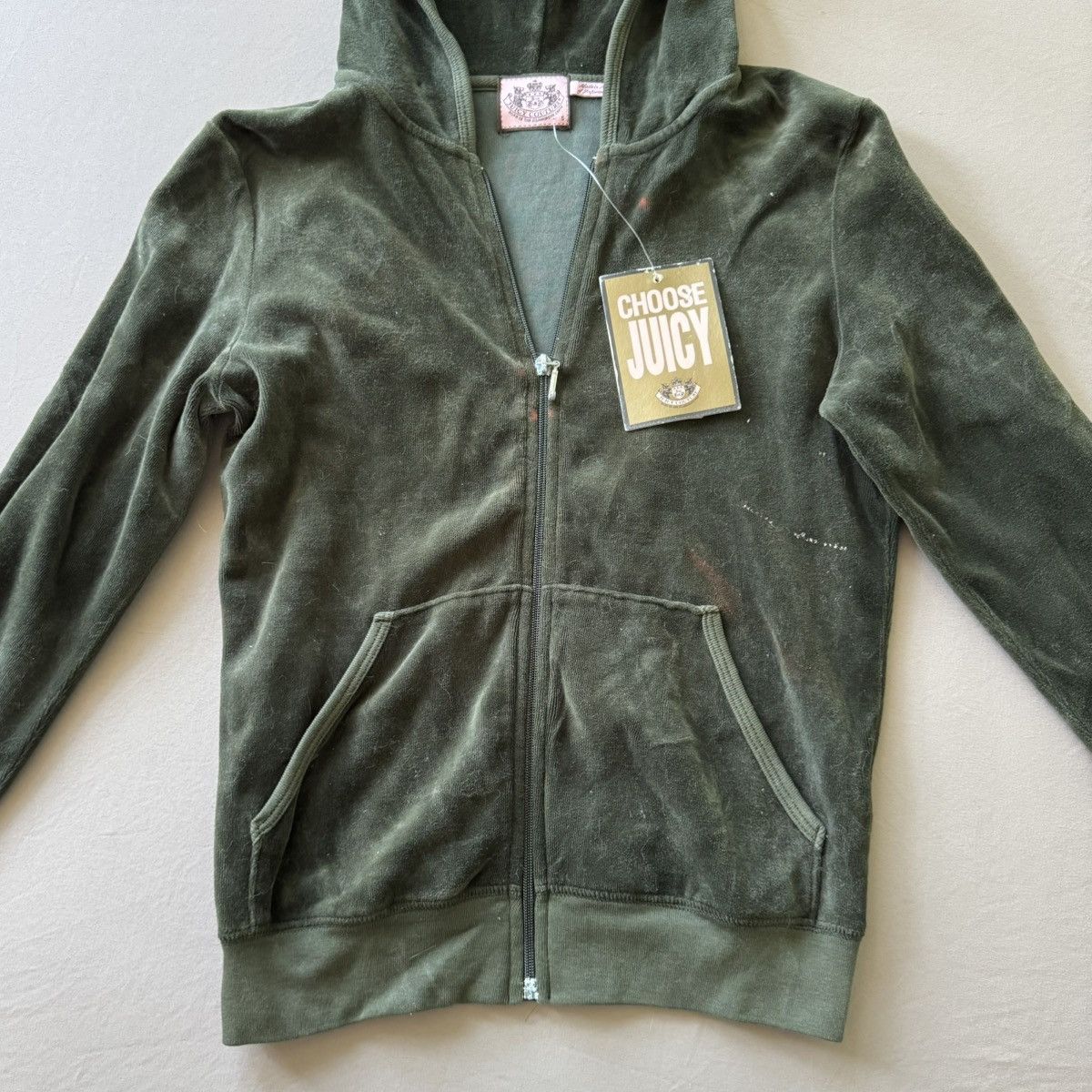 Juicy Couture Y2K Juicy Couture Velour “Maiden Voyage” Zip Up Hoodie Size S / US 4 / IT 40 - 3 Thumbnail