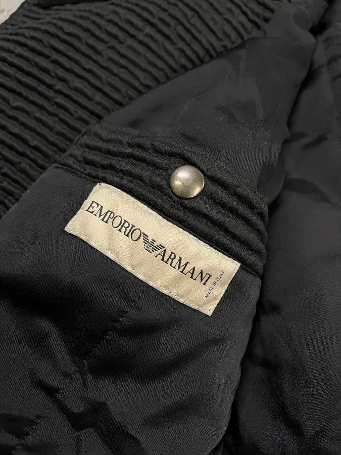 Emporio Armani AW2002 Emporio Armani Pleated Cropped Asymmetrical Black Jacket Size US S / EU 44-46 / 1 - 10 Thumbnail