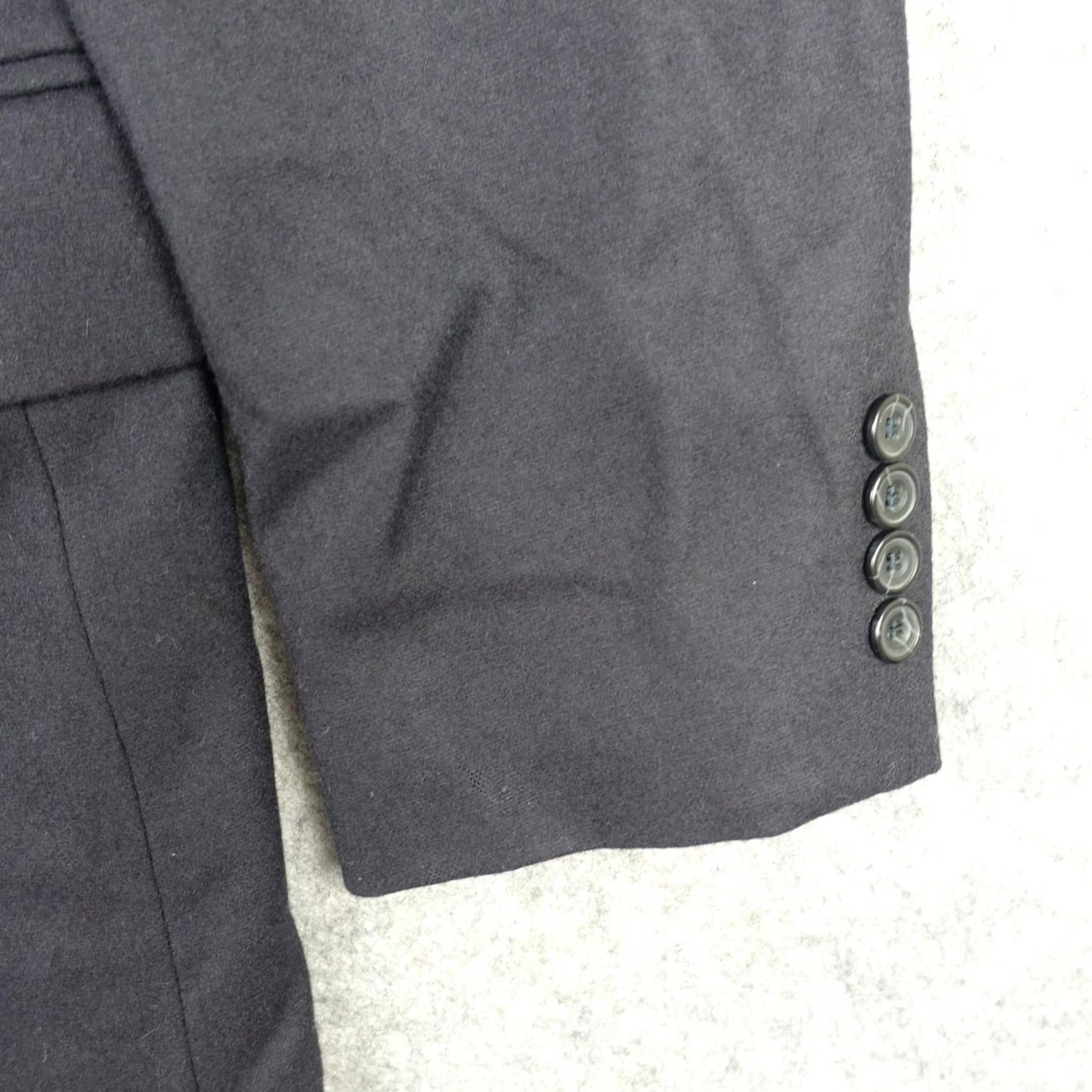 Oscar De La Renta VINTAGE Oscar de la Renta Blazer Mens 44 Blue Wool Cashmere Suit Jacket Sport Coat VTG Size 44R - 3 Thumbnail