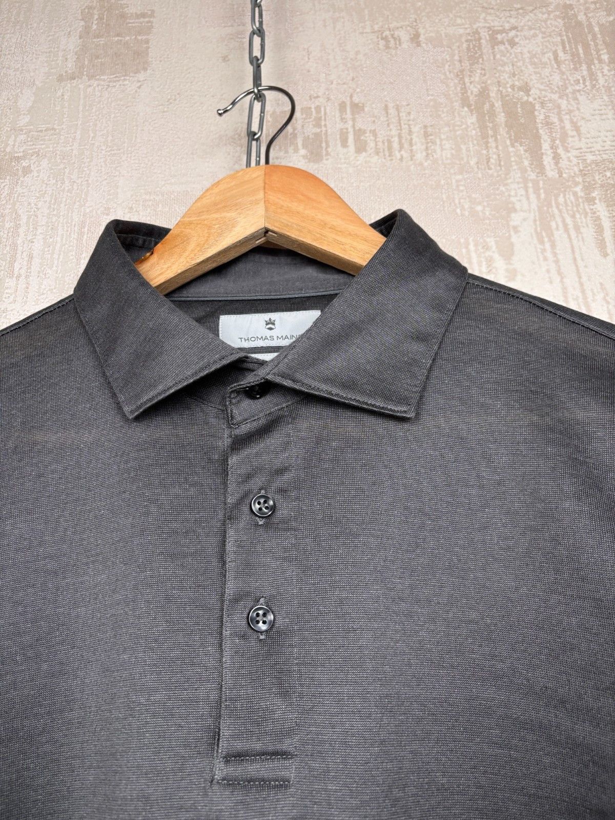 Other Thomas Maine Knitted Cotton Polo Collar Shirt Size US XL / EU 56 / 4 - 4 Thumbnail