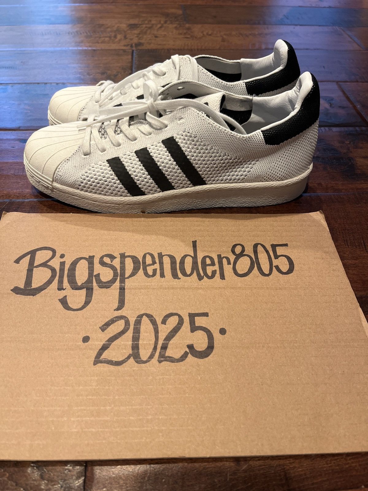 Adidas Superstar 80s PRIMEKNIT White/Black men's