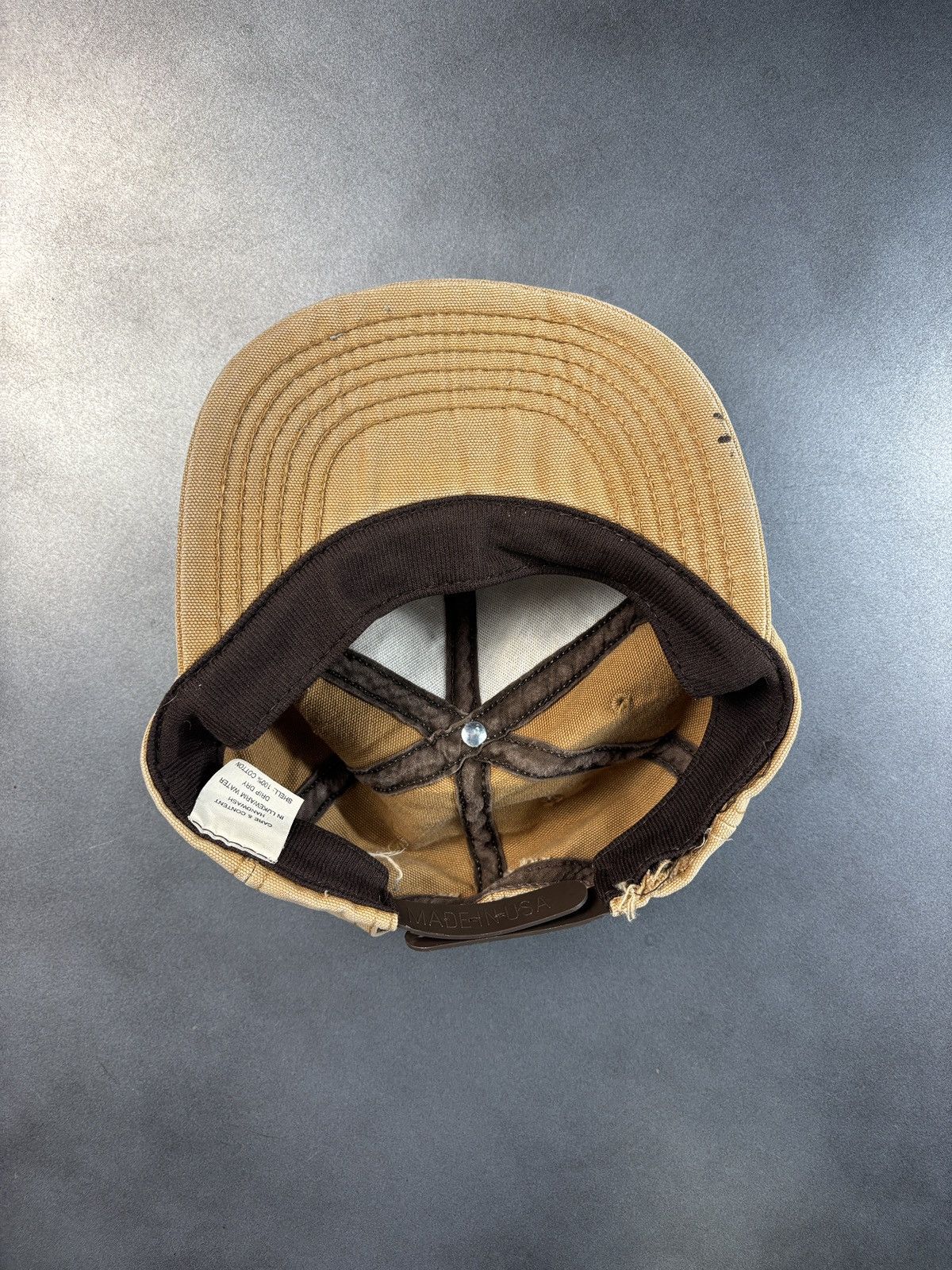 Carhartt × Vintage Vintage Carhartt Hat Duck Canvas Snapback Made in USA Cap 90 Size ONE SIZE - 4 Thumbnail
