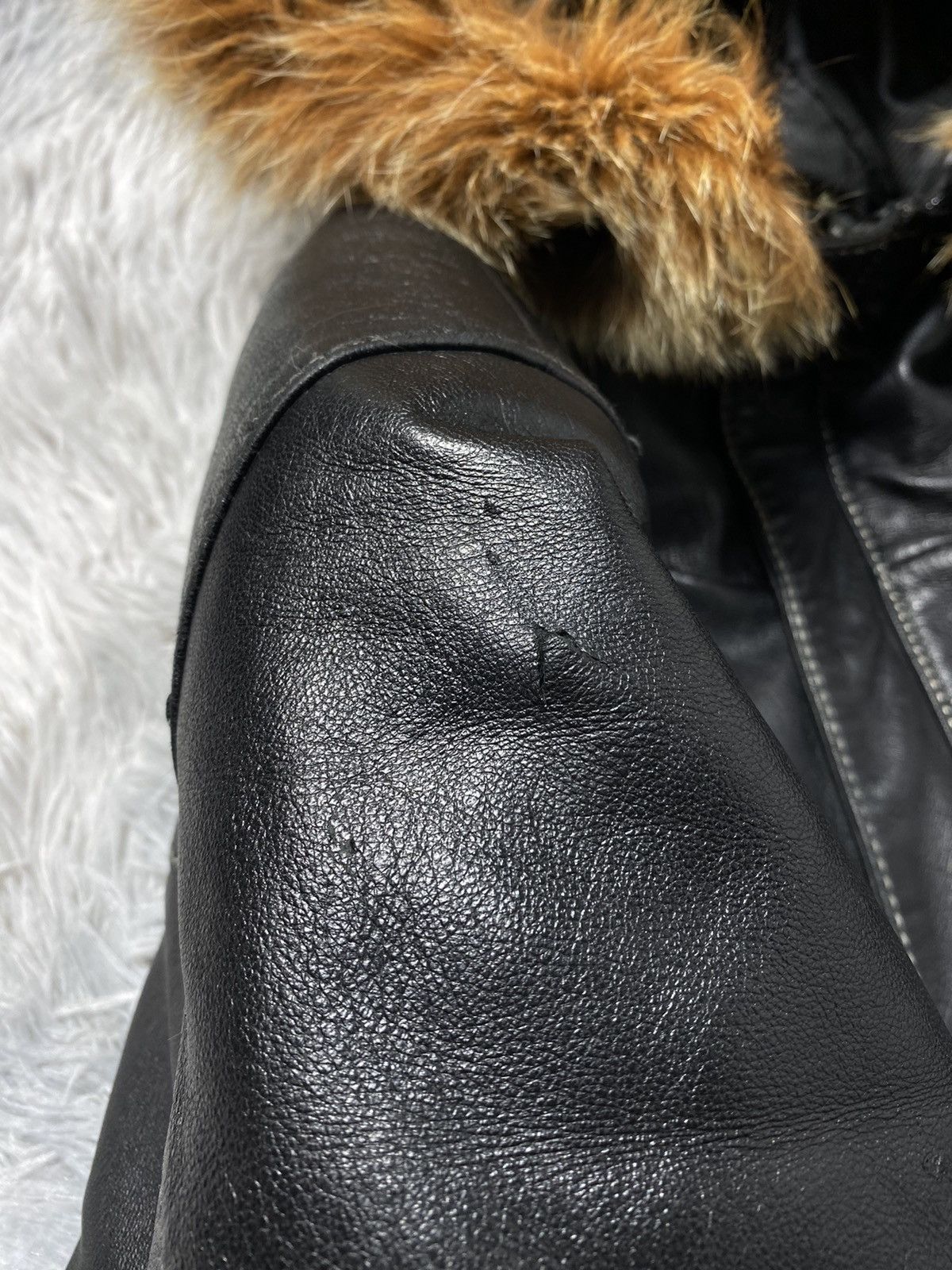 GF Ferre Gianfranco Ferre GF Ferre Leather Jacket with Genuine Fur Size L / US 10 / IT 46 - 8 Thumbnail