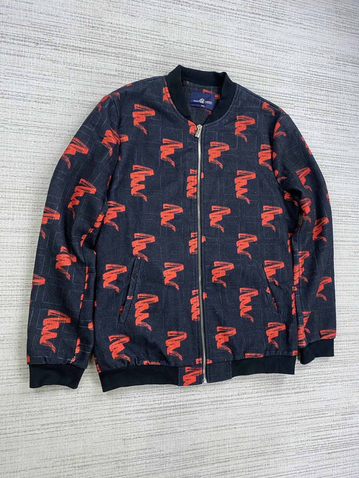Japanese Brand × Vintage Vtg Sheng Qibinnu Classic Fashion FullPrint Bomber Jacket Size US M / EU 48-50 / 2 - 3 Thumbnail