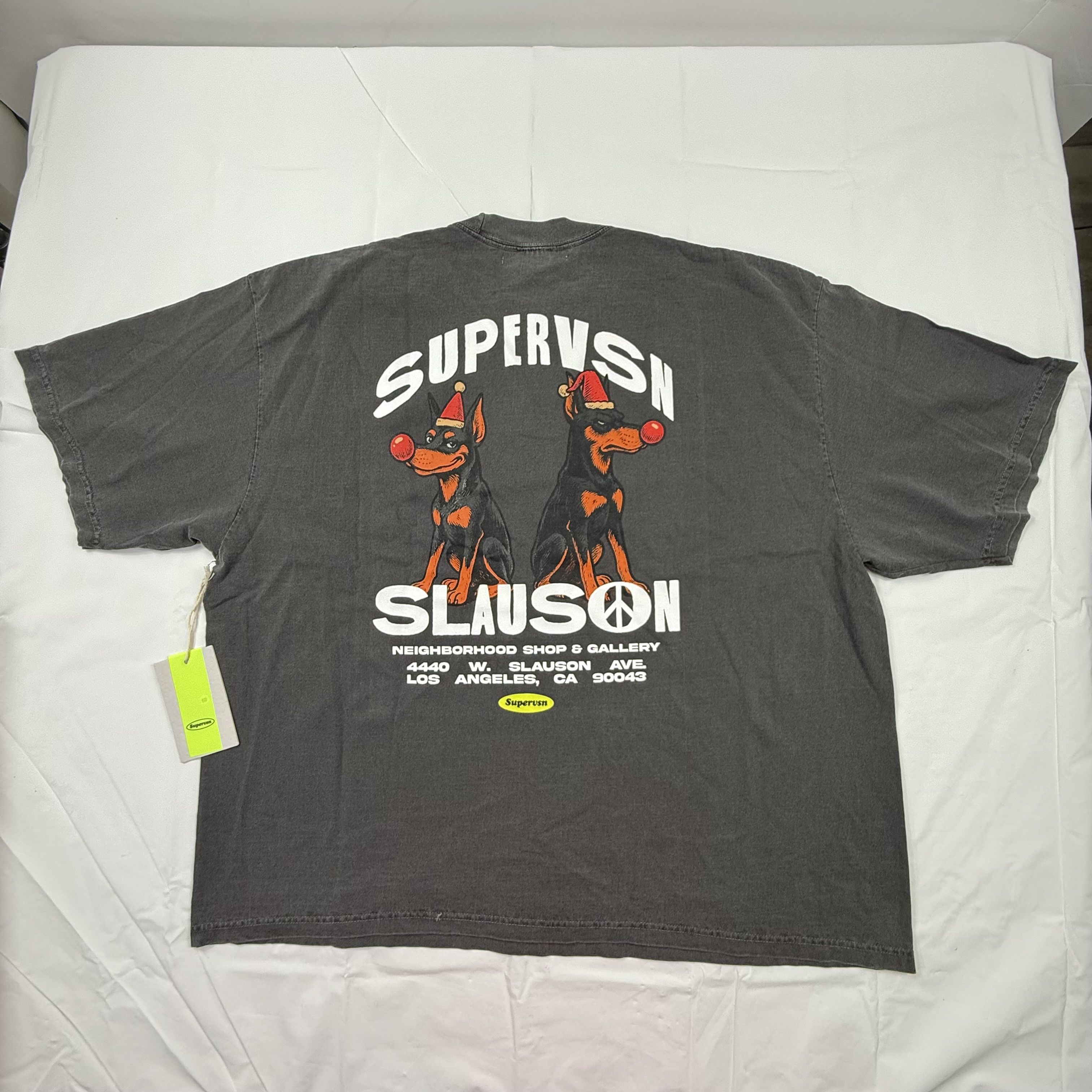 Supervsn Supervsn Studios Slauson Doberman Tee XXL Washed Black Boxy Size US XXL / EU 58 / 5 - 1 Thumbnail