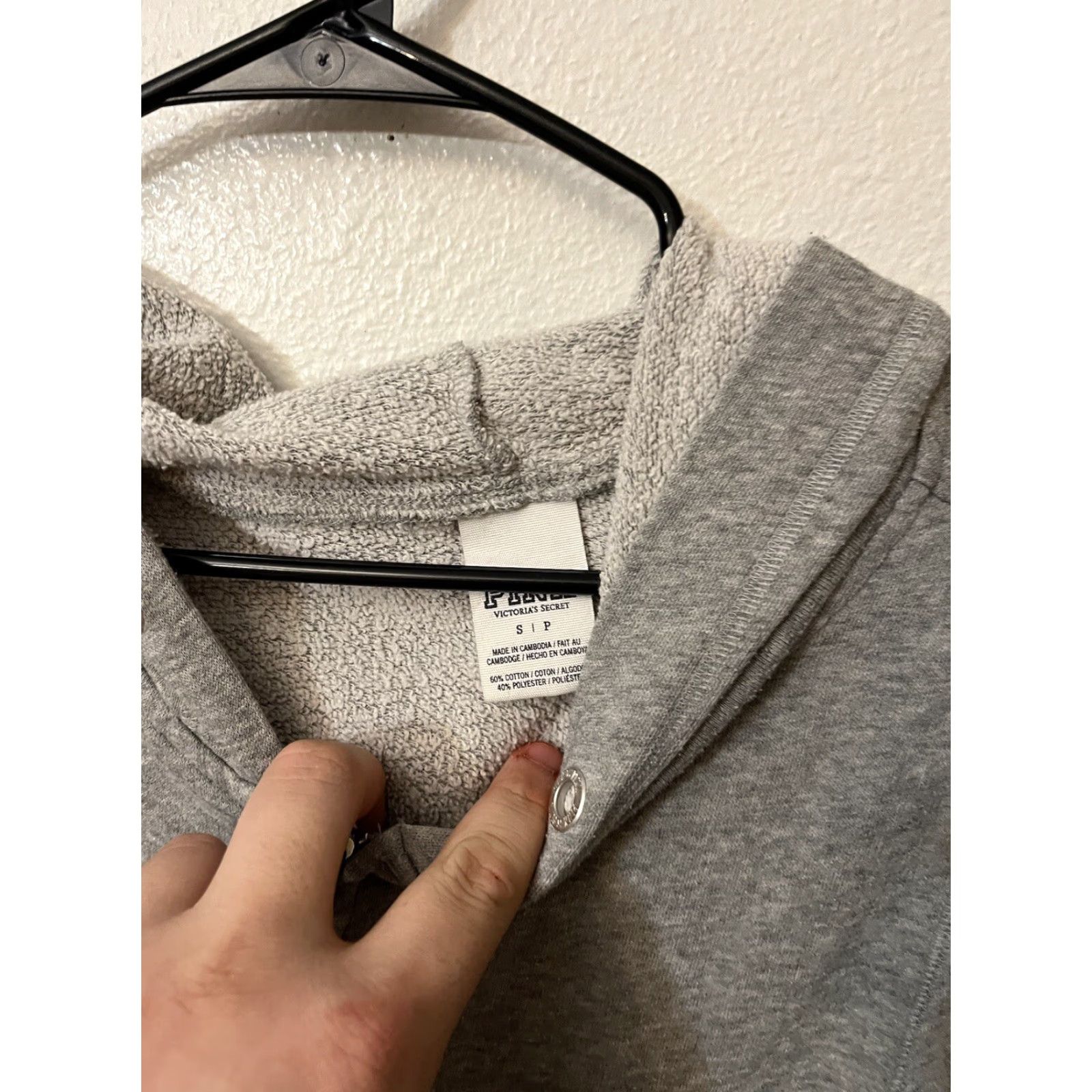 Victoria's Secret VINTAGE Victoria's Secret PINK Hoodie Shirt Women S Gray Full Zip Logo 90s Activewear Mens Women Boys Girls Size S / US 4 / IT 40 - 2 Thumbnail