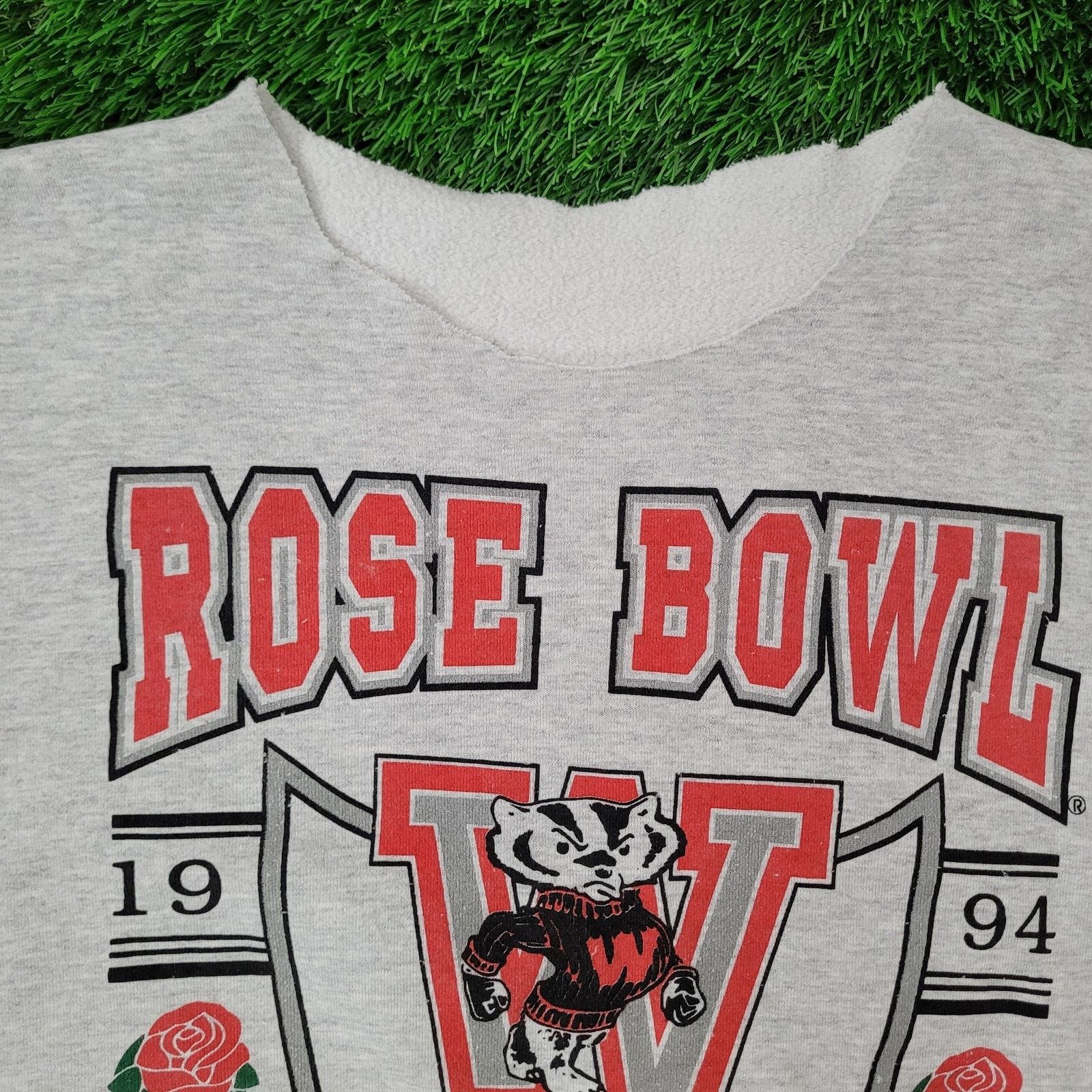 Vintage VTG Wisconsin Badgers Rose-Bowl Short-Sleeve Sweatshirt XL Size US XL / EU 56 / 4 - 2 Thumbnail