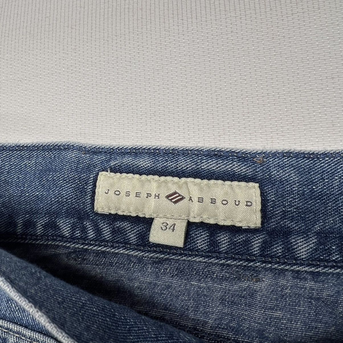 Joseph Abboud × Vintage VTG Joseph Abboud Jeans Blue Straight Cropped Denim Italy Size US 34 / EU 50 - 9 Thumbnail