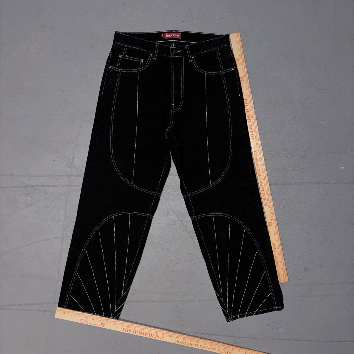 Jnco × Streetwear × Supreme Supreme Radial Embroidered Loose Fit 