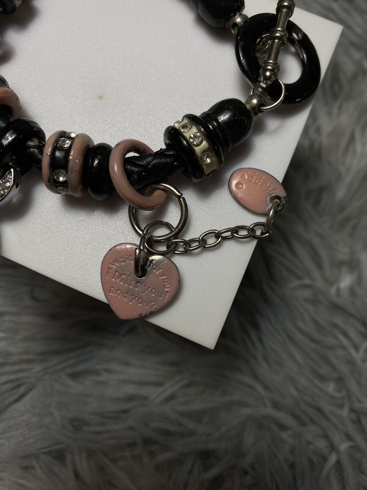 Japanese Brand × Jewelry × Vintage Charming Bracelet Watch with Hearts and Crystals Size ONE SIZE - 3 Thumbnail