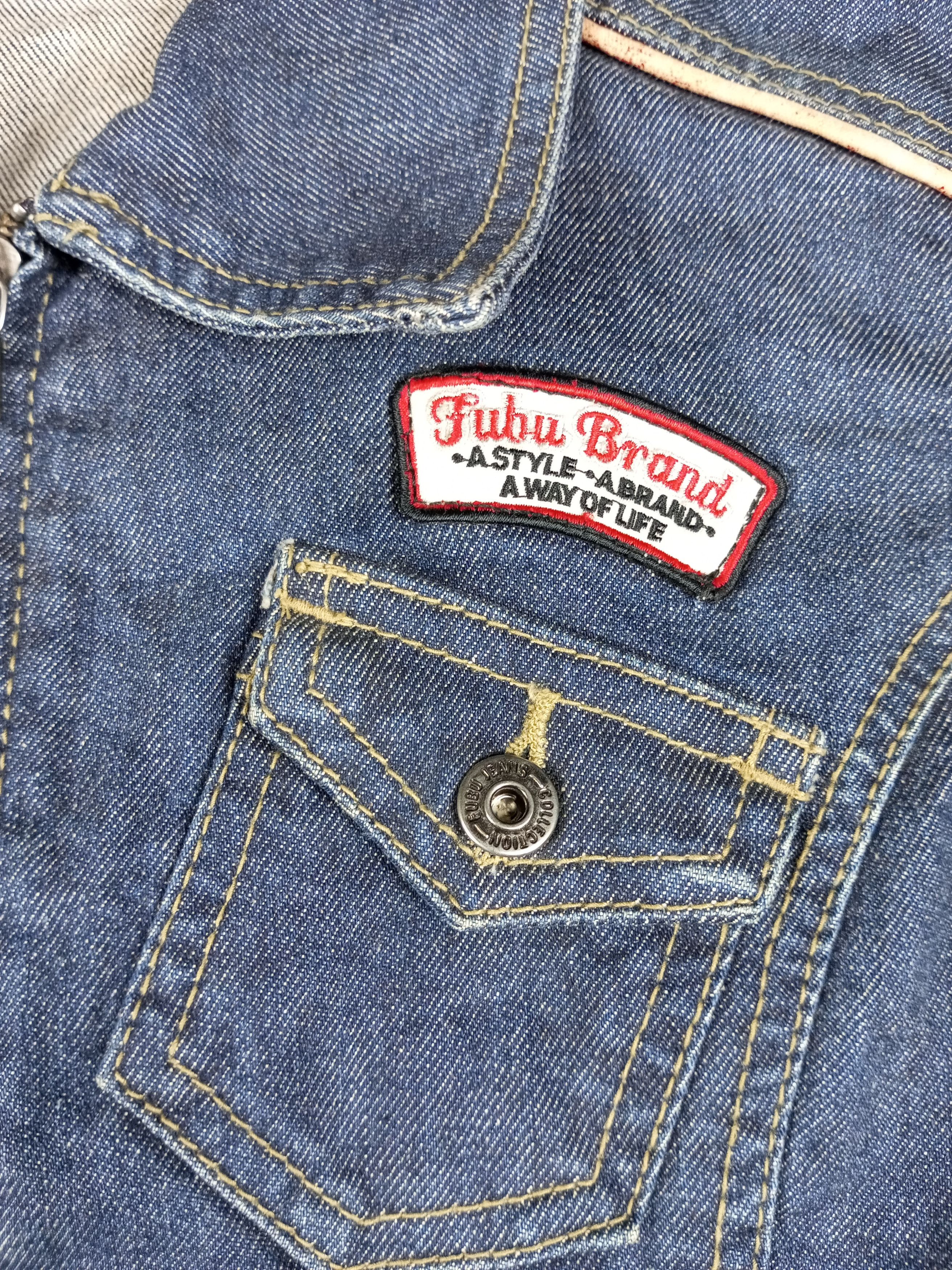 Fubu 🎤 RARE VTG FUBU NEW YORK DENIM JACKET Size M / US 6-8 / IT 42-44 - 8 Thumbnail