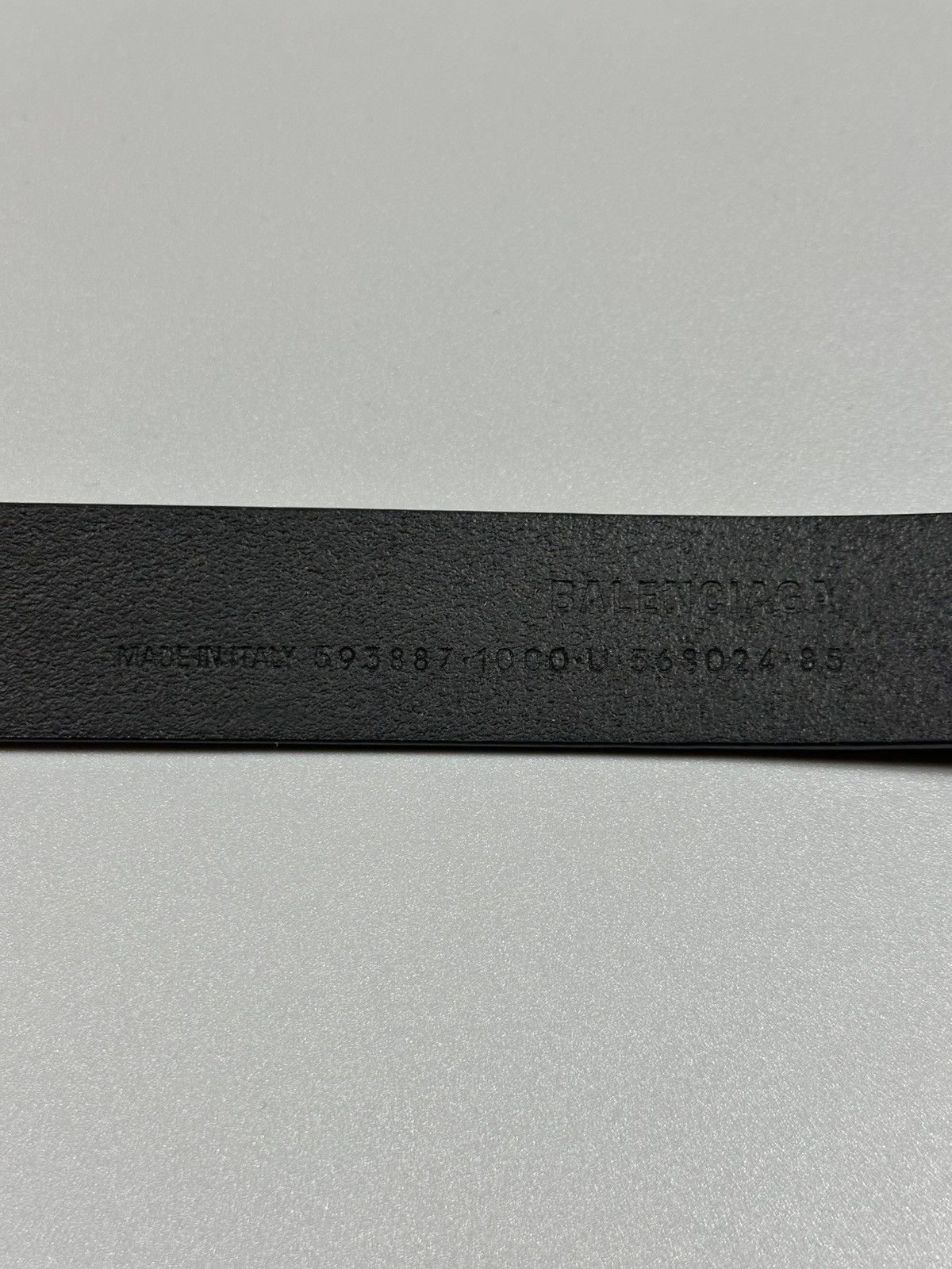 Balenciaga Balenciaga B Buckle Black Leather Belt Size ONE SIZE - 9 Thumbnail