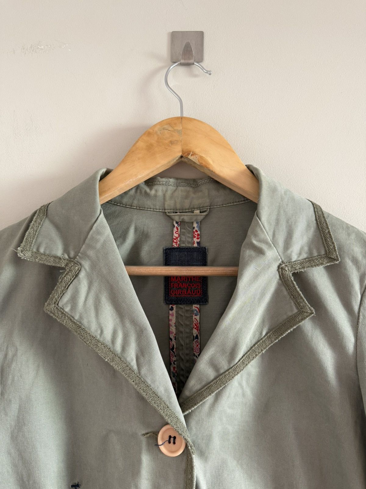 Marithe + Francois Girbaud Marithé François Girbaud Olive Cropped Jacket Size M / US 6-8 / IT 42-44 - 4 Thumbnail