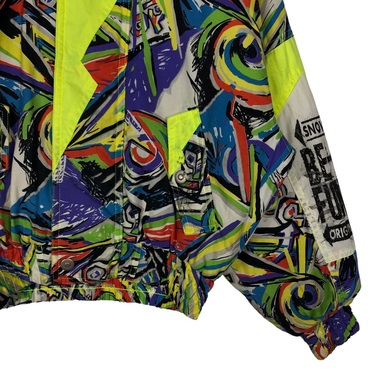 Japanese Brand 🔥Vintage Bomber Jacket Ski Be Pop Japan Colour Full Design Size US M / EU 48-50 / 2 - 5 Thumbnail