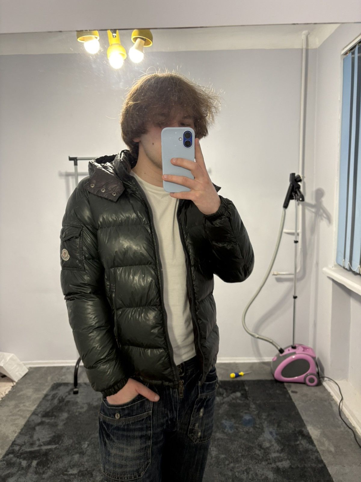 Moncler Moncler Zin Giubotto Down Jacket Rare Green Color Size US S / EU 44-46 / 1 - 3 Thumbnail
