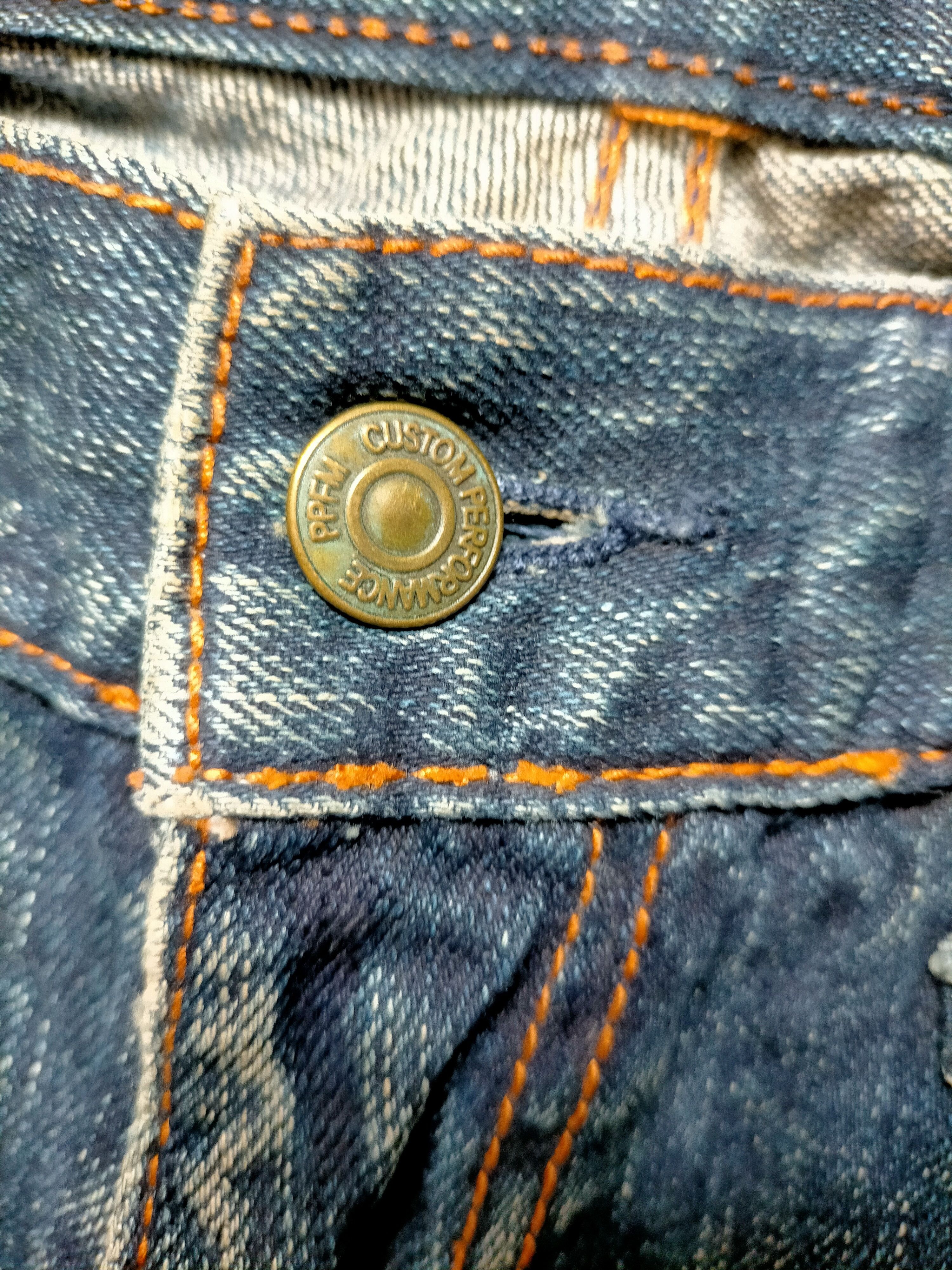 Japanese Brand × PPFM Vtg! PPFM Peyton Place jeans Cow Leather Denim Size US 30 / EU 46 - 20 Thumbnail