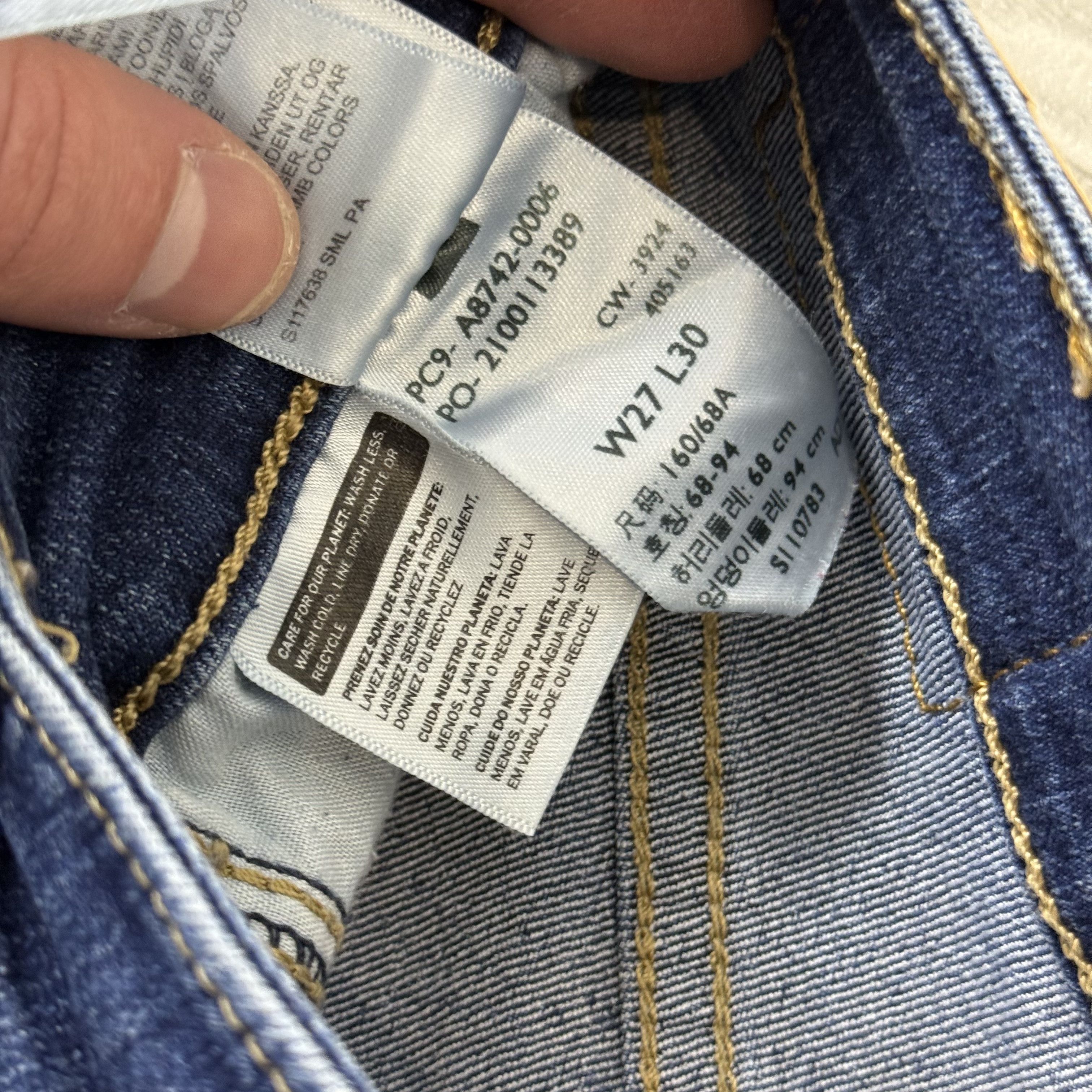 Levi's Levi's 725 High Rise Bootcut Blue Denim Jeans Size 27" / US 4 / IT 40 - 13 Thumbnail