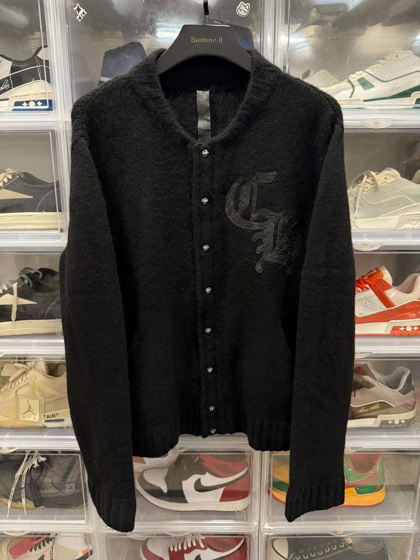 Chrome Hearts Chrome Hearts Black Cashmere Cardigan XL Size US XL / EU 56 / 4 - 1 Thumbnail