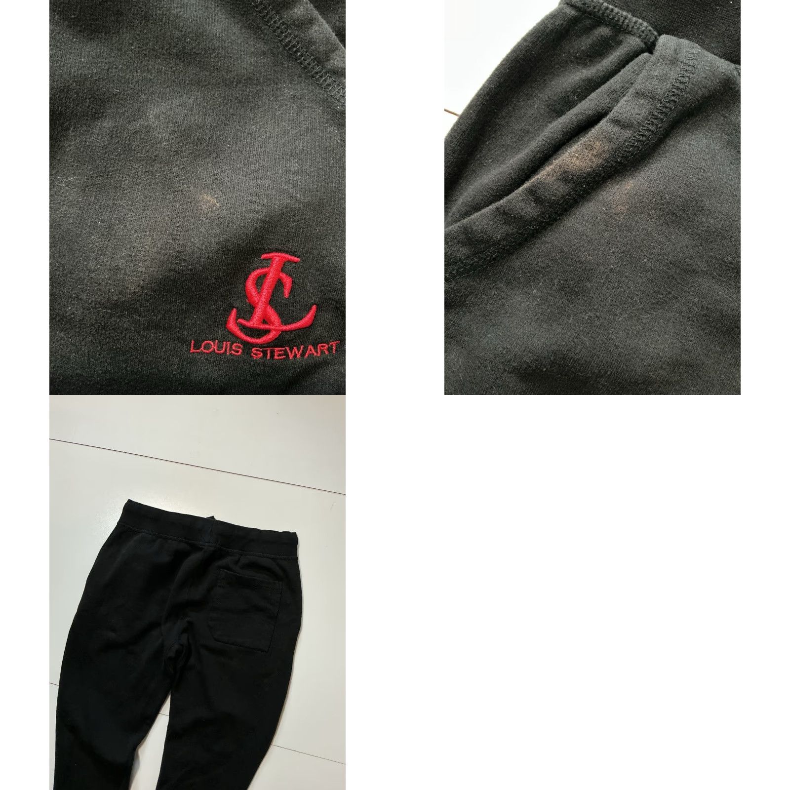 Vintage VINTAGE Louis Stewart Collection Sweatpants Designer Black Jogger XL Men Regular Pants Size US 36 / EU 52 - 8 Thumbnail