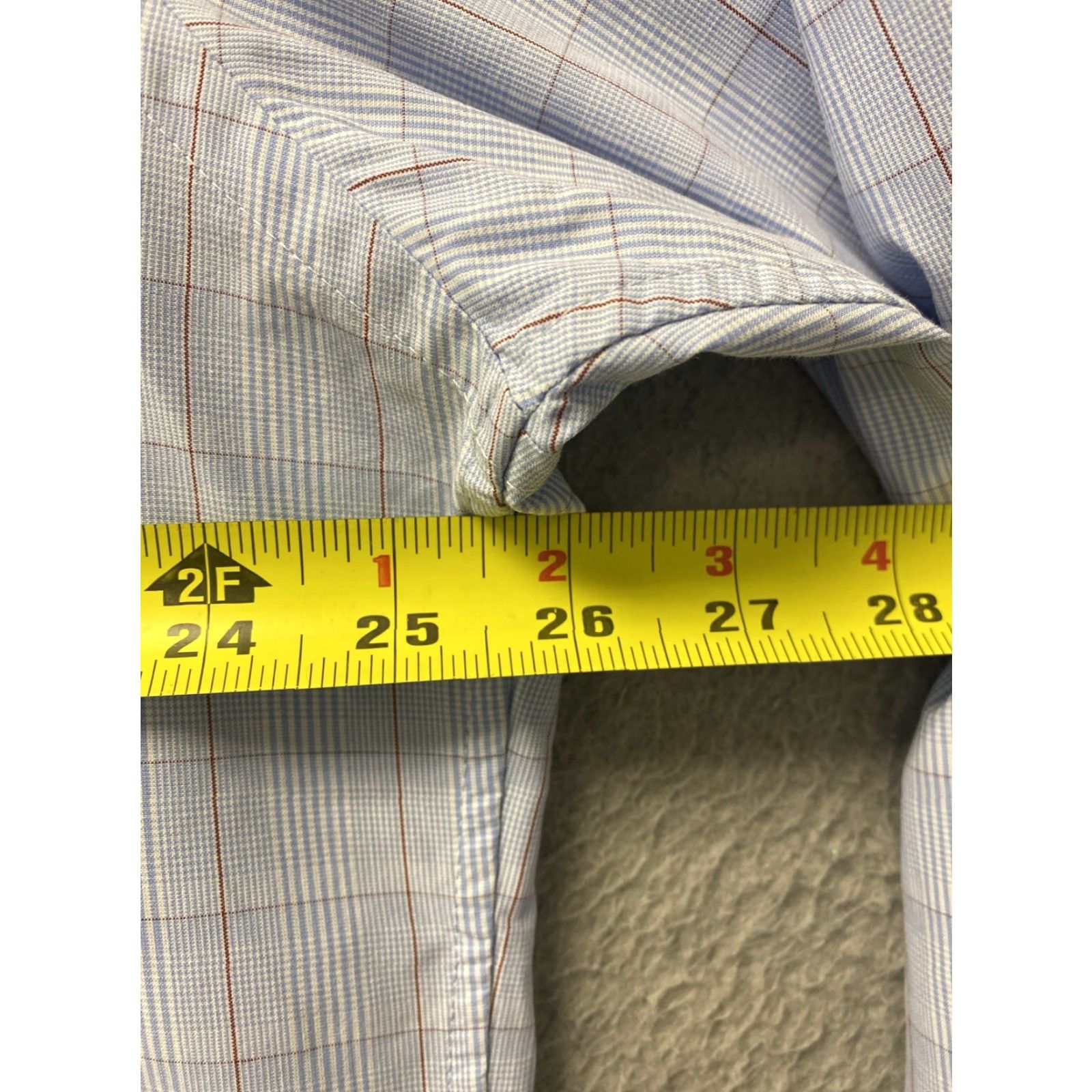 Nordstrom Nordstrom Men's Button-Up Shirt 17.5 34/35 Blue Red Plaid Long Sleeve Classic Casual Size US XL / EU 56 / 4 - 7 Thumbnail
