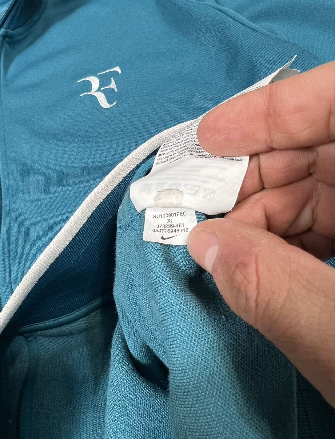 Nike Vintage Nike Roger Federer 2009 Full Zip Jacket Size US XL / EU 56 / 4 - 7 Thumbnail