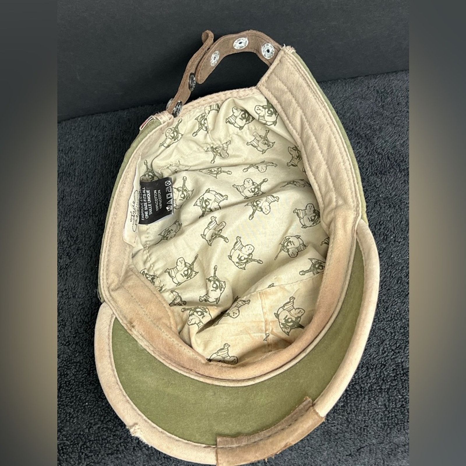 True Religion True Religion Women's Olive Green Adjustable Leather Hat Size ONE SIZE - 6 Thumbnail