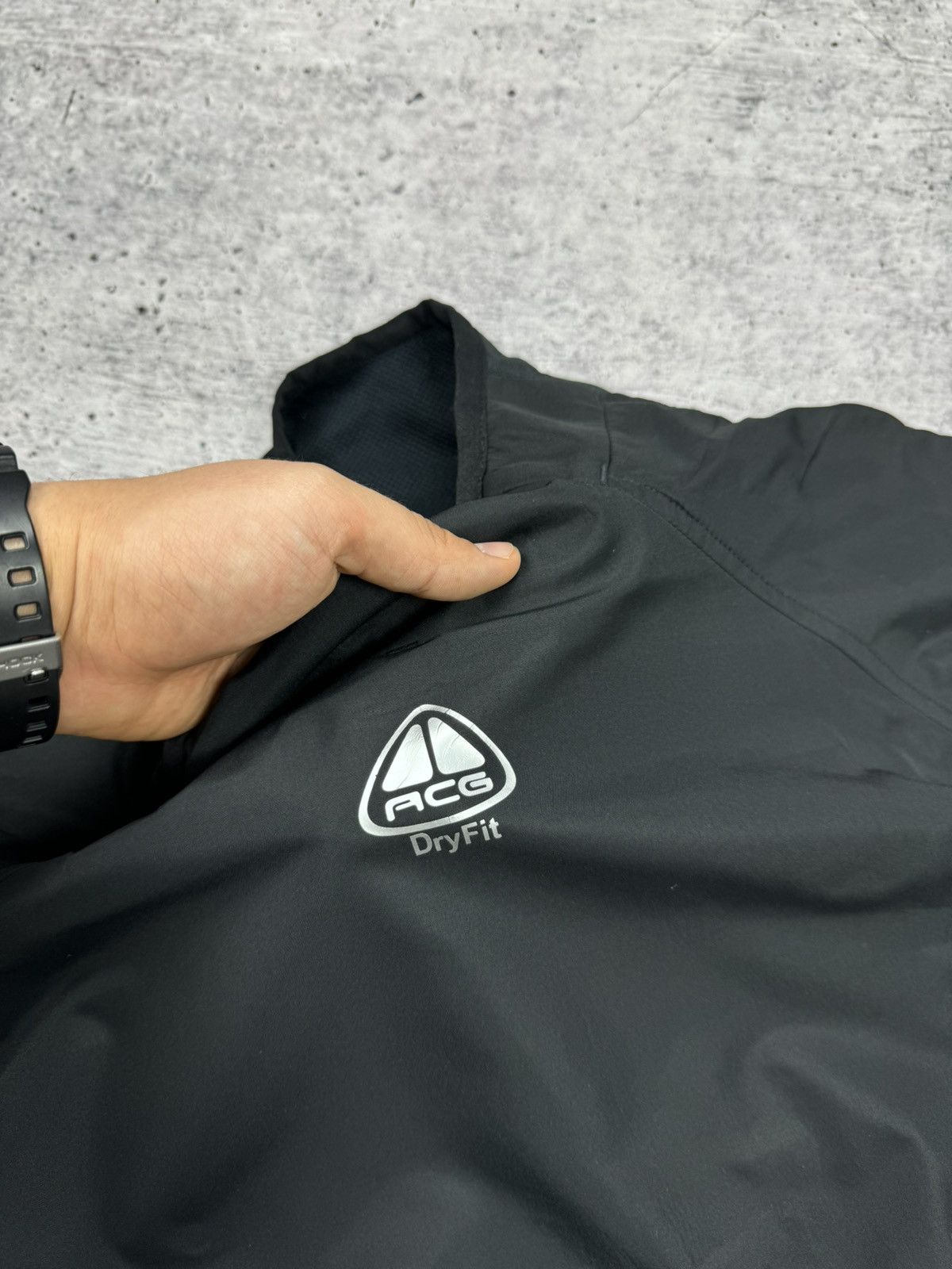 Nike ACG Vintage Nike ACG Central Logo 90s Y2K Nylon Drill Sweatshirt Size US S / EU 44-46 / 1 - 9 Thumbnail