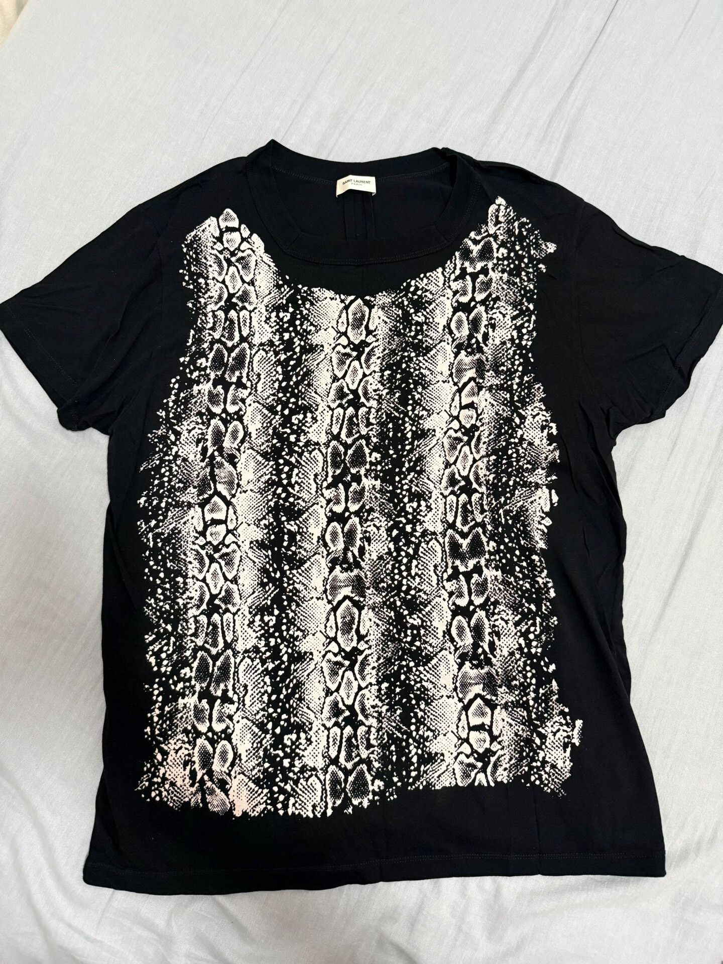 Saint Laurent Paris Saint Laurent Black Short Sleeve T-Shirt Size US XXL / EU 58 / 5 - 1 Thumbnail