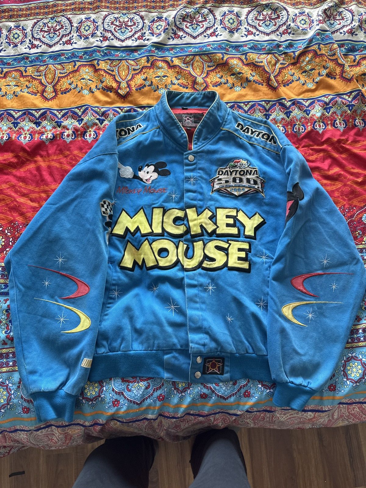 RARE VINTAGE DAYTONA NASCAR 2024 MICKEY MOUSE JACKET