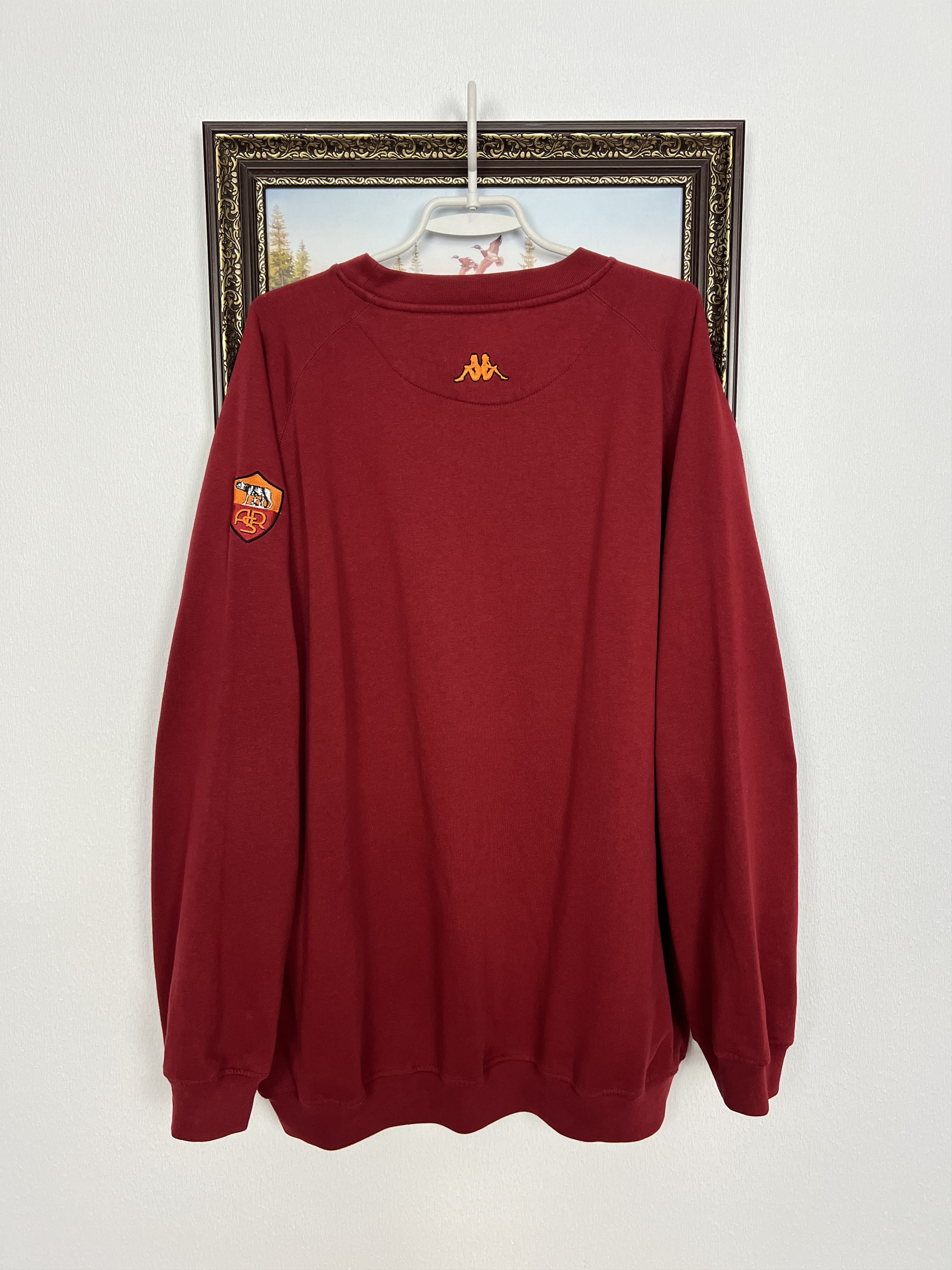 Kappa Vintage Roma Football Sweatshirt Red Soccer Crewneck Maglia Size US XXL / EU 58 / 5 - 7 Thumbnail