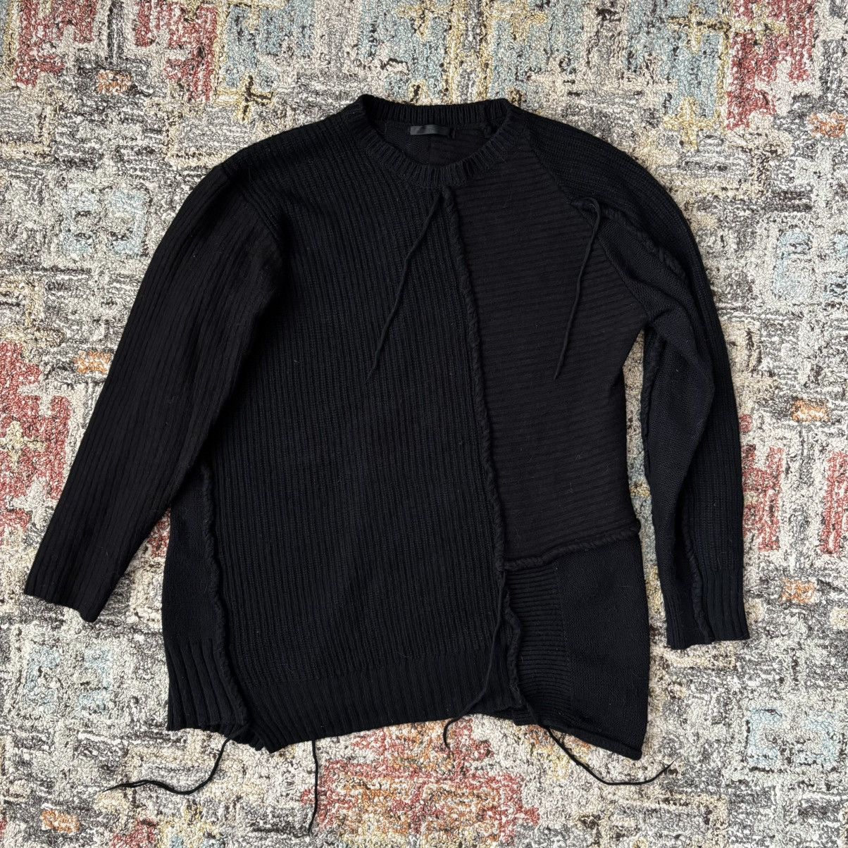 The Viridi-anne Patchwork Knit Sweater reconstructed wool cotton cashmere Size US S / EU 44-46 / 1 - 1 Thumbnail