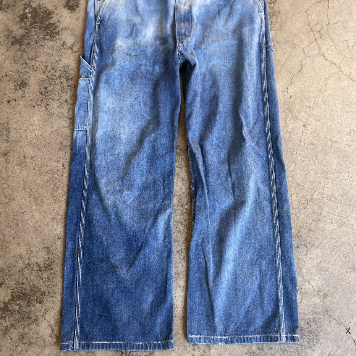 Big John 🔥Vintage Big John Overall Jumsuits Workers Wear Denim Jeans Size US 36 / EU 52 - 3 Thumbnail