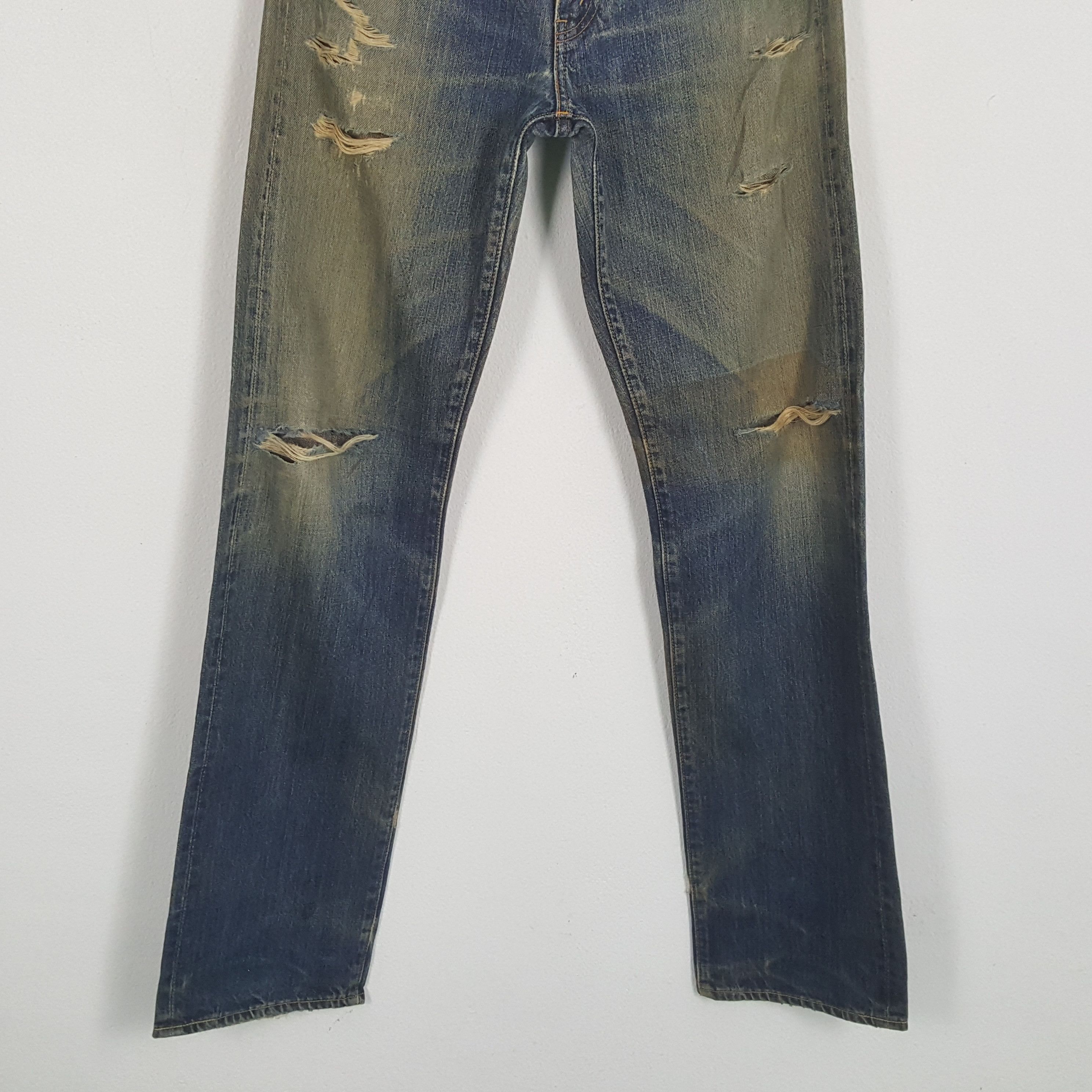Levi's × Vintage LEVI'S Big E Selvedge Streetwear Style Distressed Jeans Size US 28 / EU 44 - 3 Thumbnail