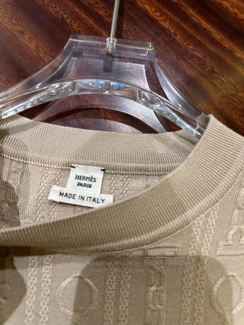 Hermes Hermes Chain Knit Short Sleeve Top Size XS / US 0-2 / IT 36-38 - 5 Thumbnail