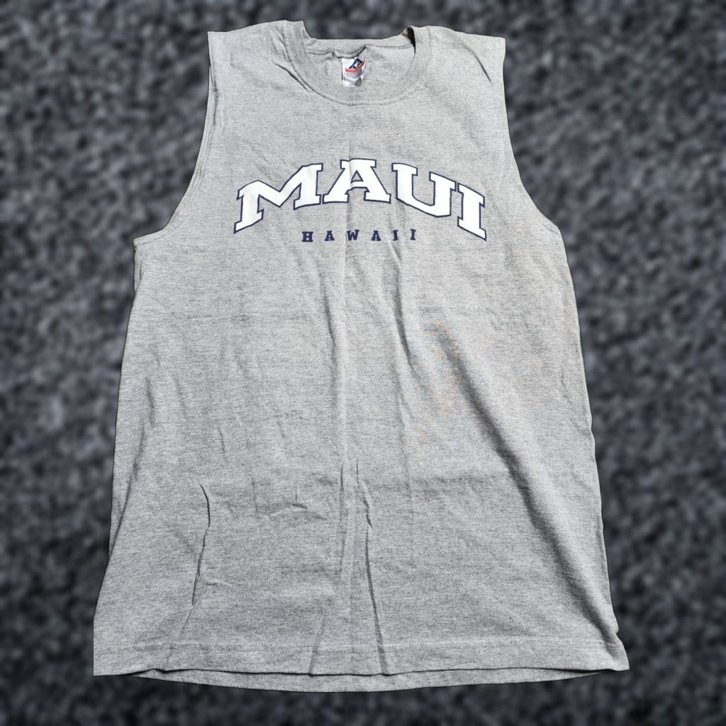 Vintage VINTAGE Maui Hawaii Tank Shirt Adult L Gray Alstyle Size US L / EU 52-54 / 3 - 1 Thumbnail