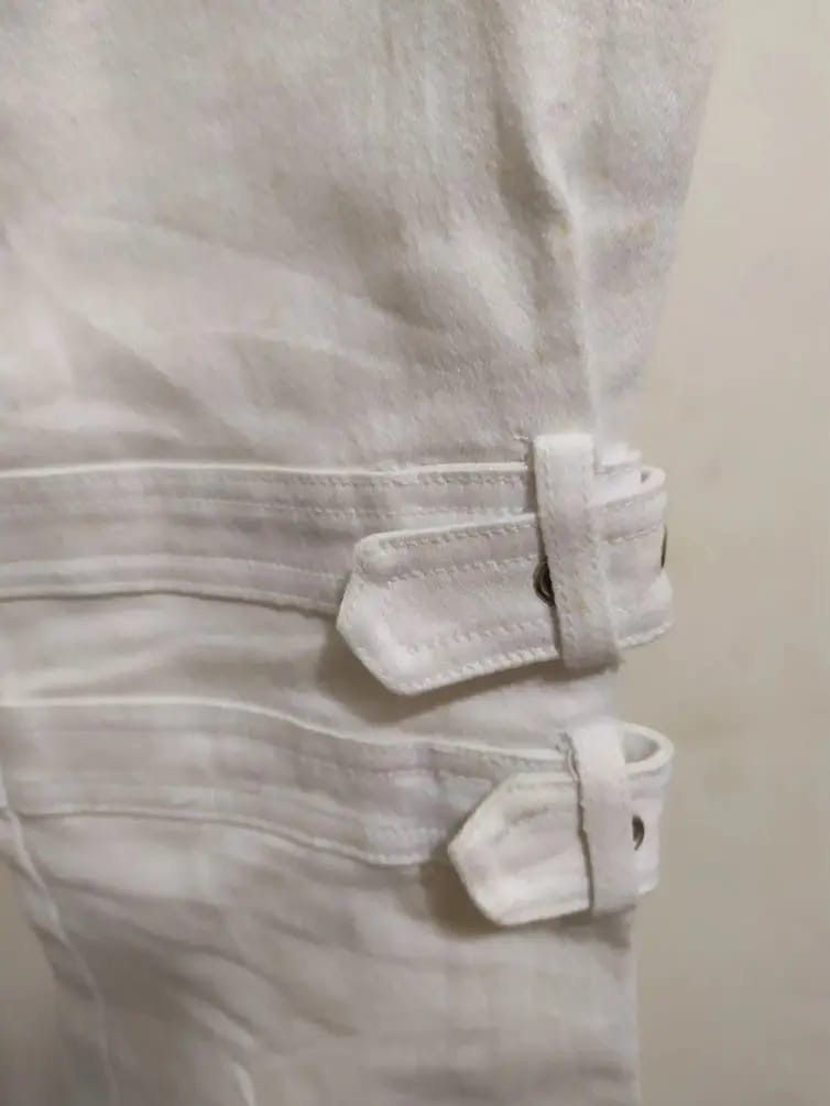 Japanese Brand Japanese Ryuryu Bondage Punk White Pants Size US 28 / EU 44 - 6 Thumbnail