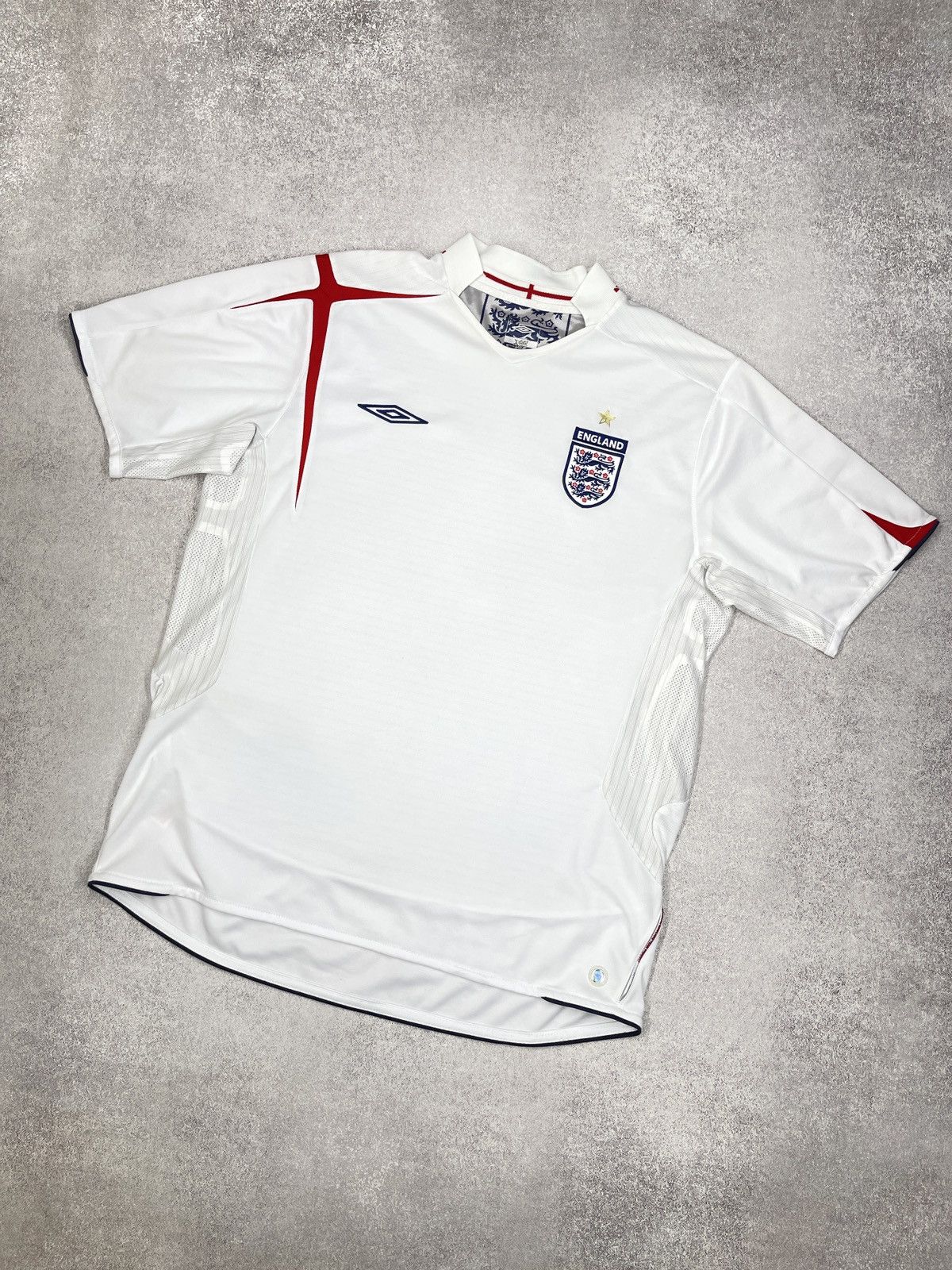 Umbro Vintage Umbro England Soccer Jersey White Football Official Size US XL / EU 56 / 4 - 1 Thumbnail