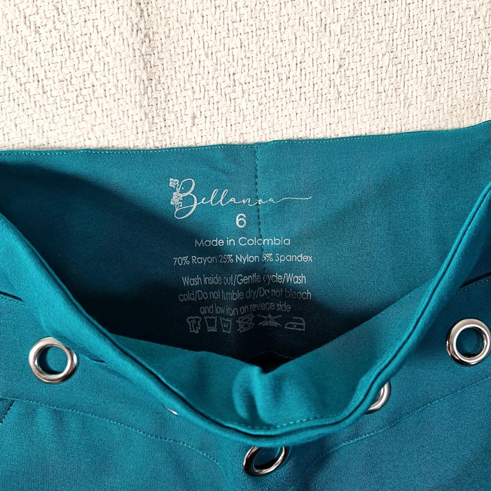 Altea Bellanoa Leggings Womens 6 Teal Athletic Leggings Outdoor Ankle 6 Womens Tight Pull On Classic Casual Sportswear Size 28" / US 6 / IT 42 - 3 Thumbnail