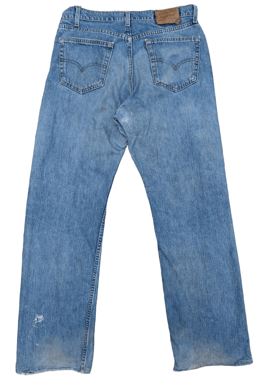 Levi's 80s Vintage Levis 519 Distressed Denim Size US 35 - 2 Thumbnail