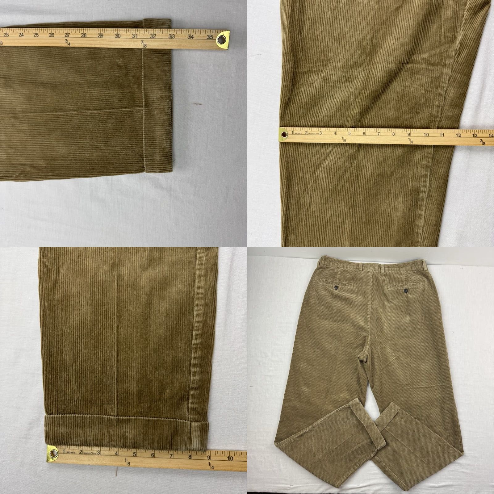 Gap VINTAGE Gap Corduroy Pants Adult 36x34 Khaki Relaxed Pleated 90s Y2K Shirt? Size US 36 / EU 52 - 8 Thumbnail